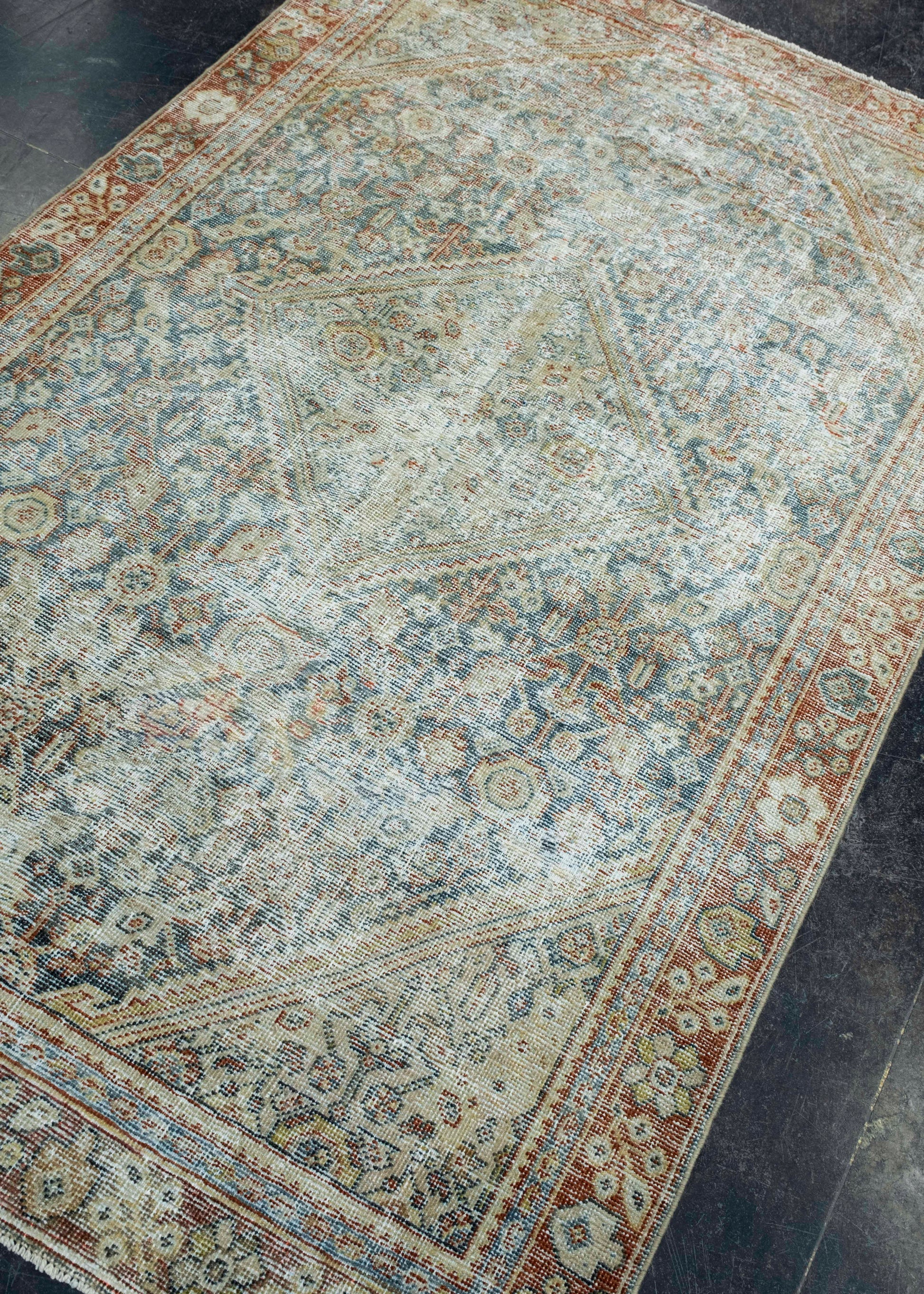Turkish Vintage Anatolian Rug 4'2" x 6'7" #17606