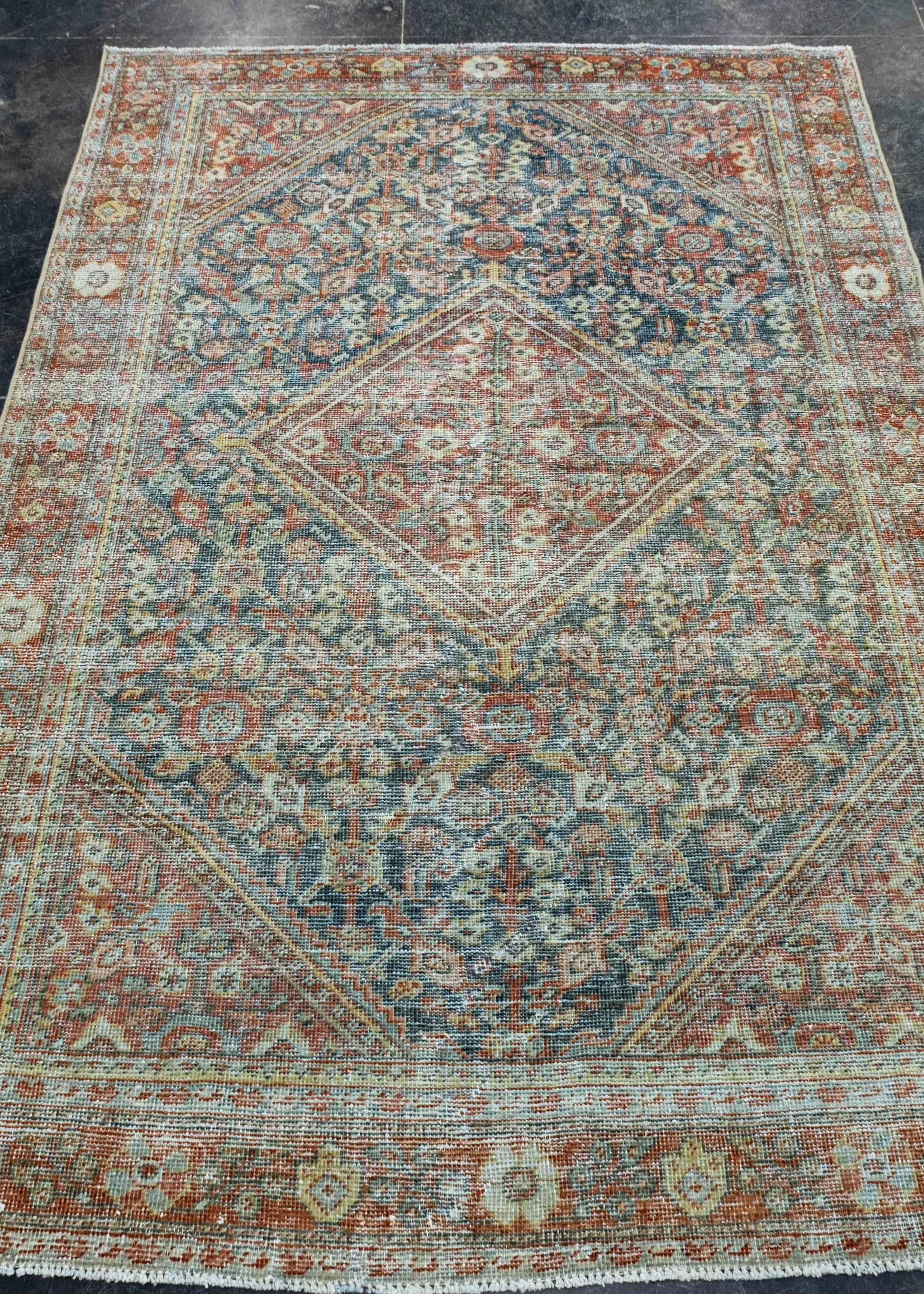 Turkish Vintage Anatolian Rug 4'2" x 6'6" #17802