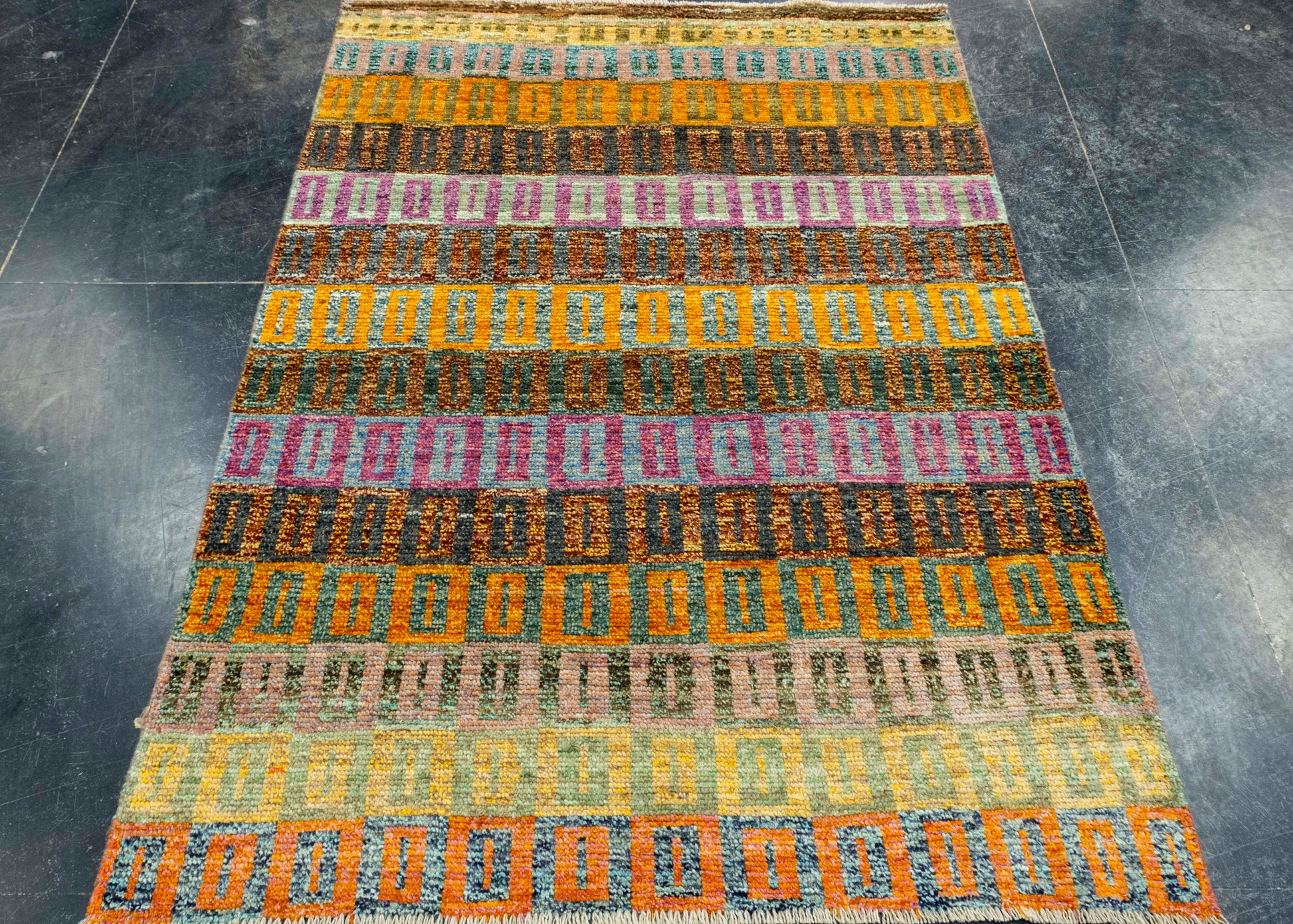 Turkish Modern Handmade Rug 4' x 5'8" #17458