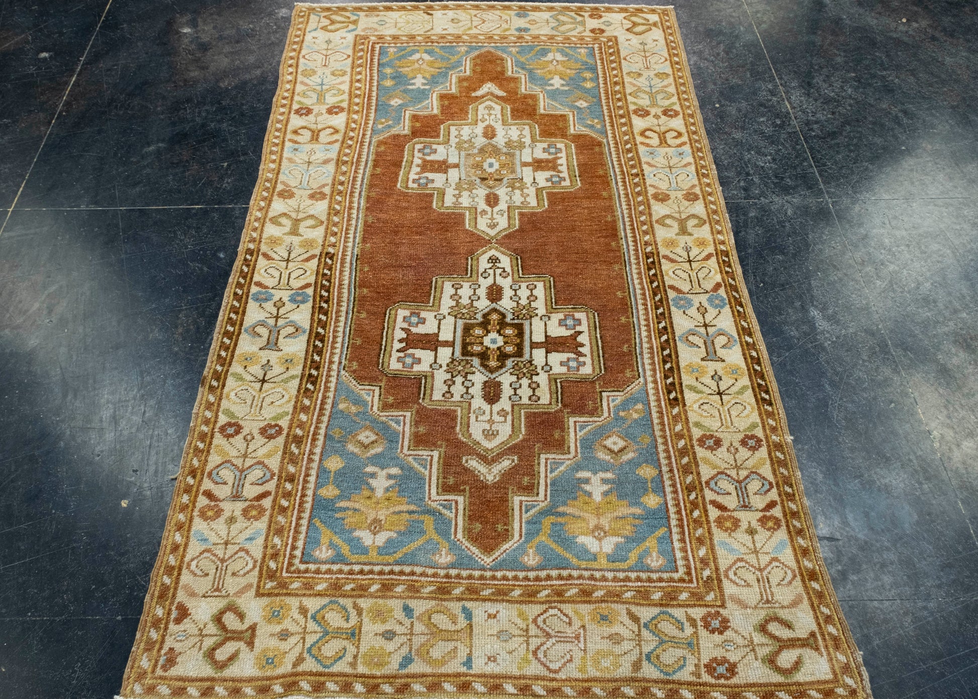 Turkish Vintage Rug 3'6" x 6'3" #17953