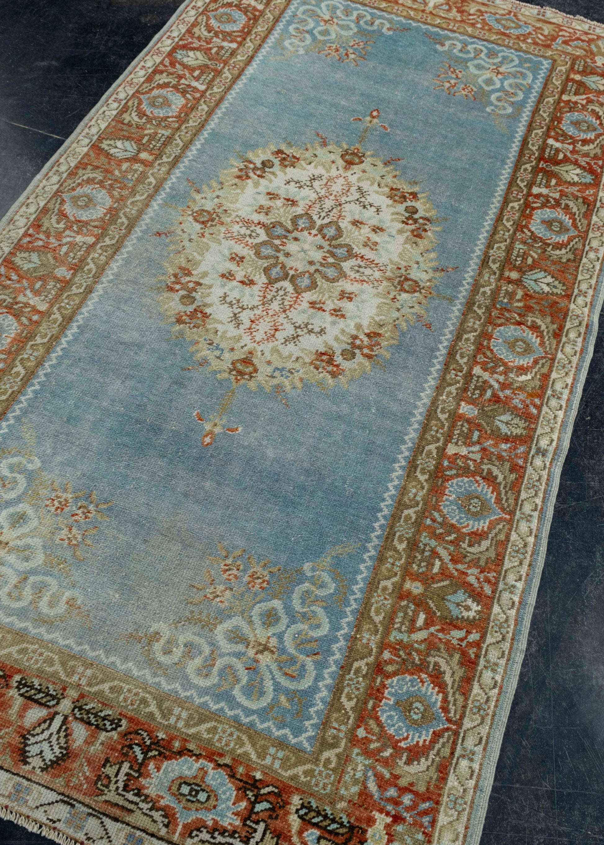 Turkish Vintage Rug 3'9" x 6'11" #17946