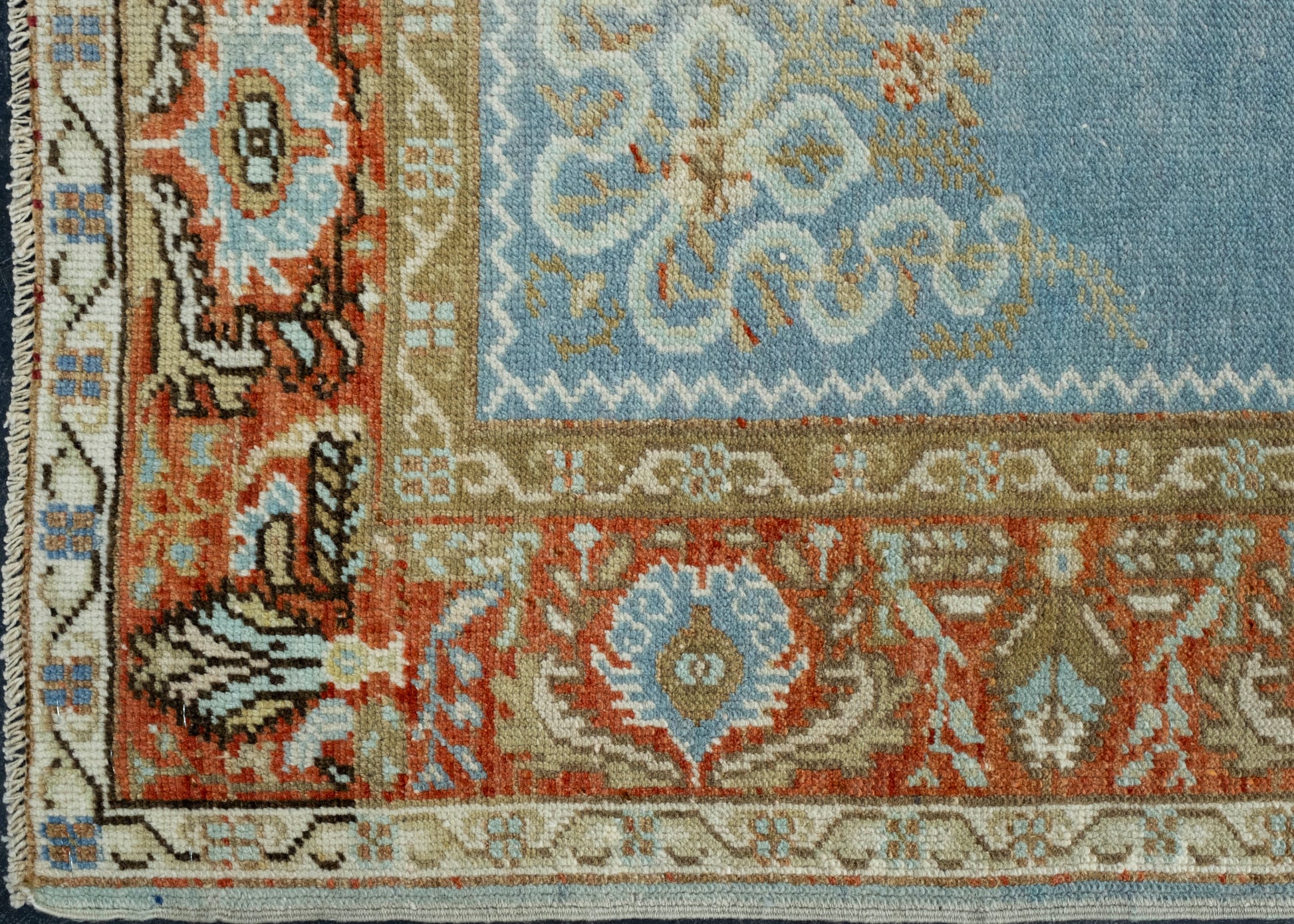 Turkish Vintage Rug 3'9" x 6'11" #17946