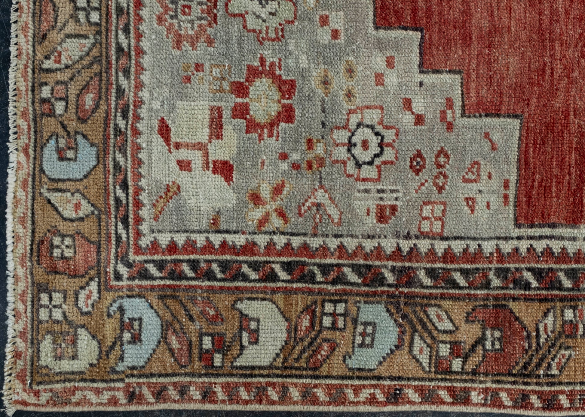 Turkish Vintage Rug 3'7" x 6'8" #17108
