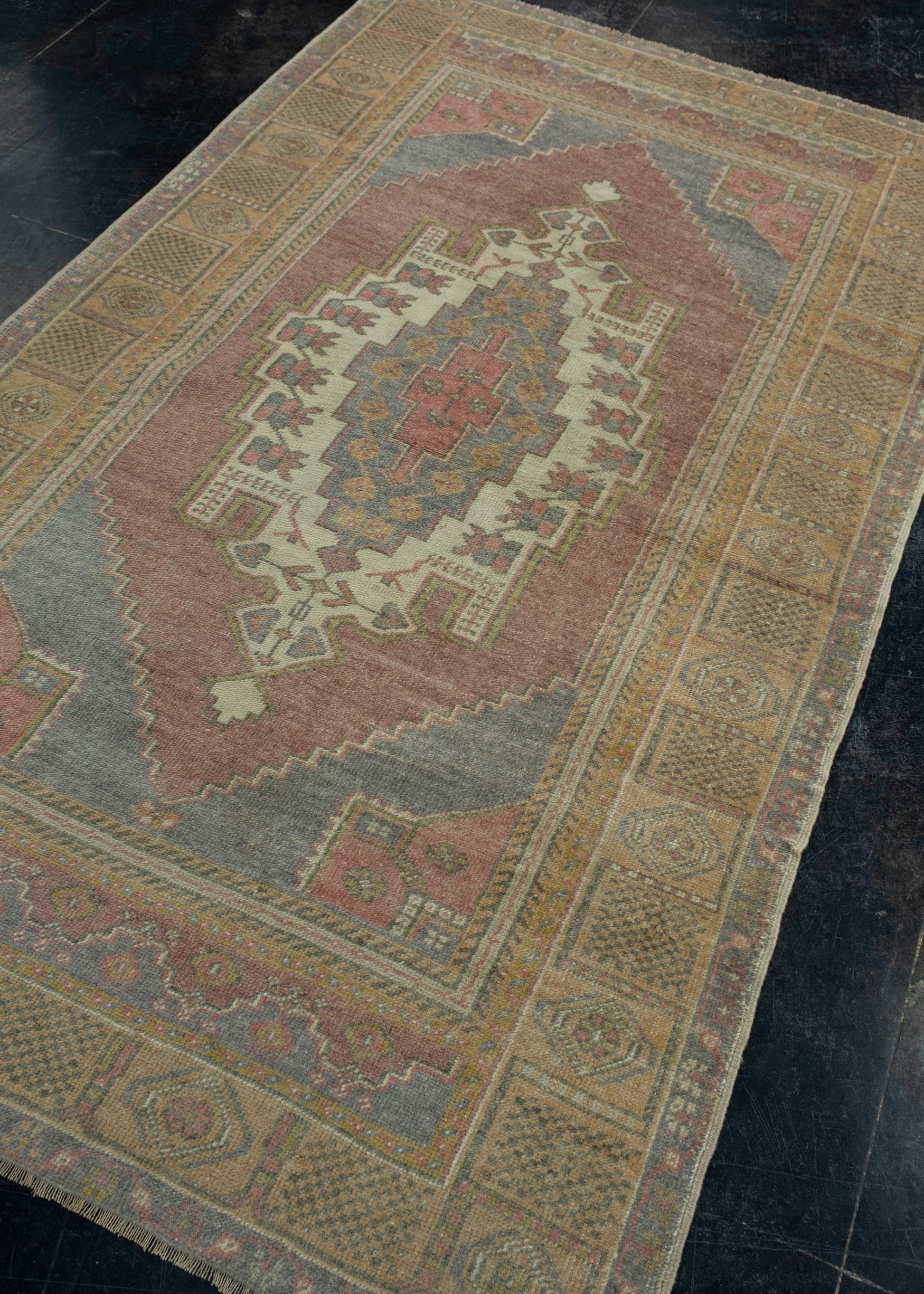 Turkish Vintage Rug 4'3" x 7'1" #17109