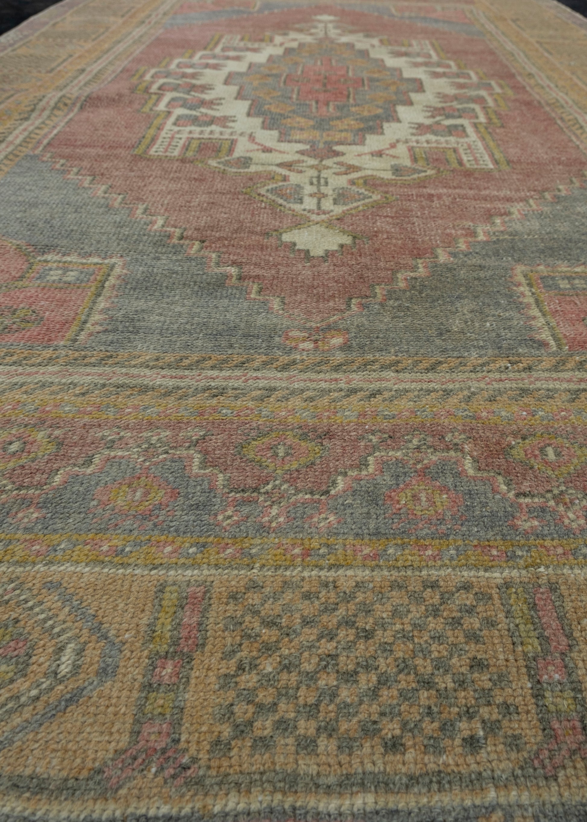 Turkish Vintage Rug 4'3" x 7'1" #17109