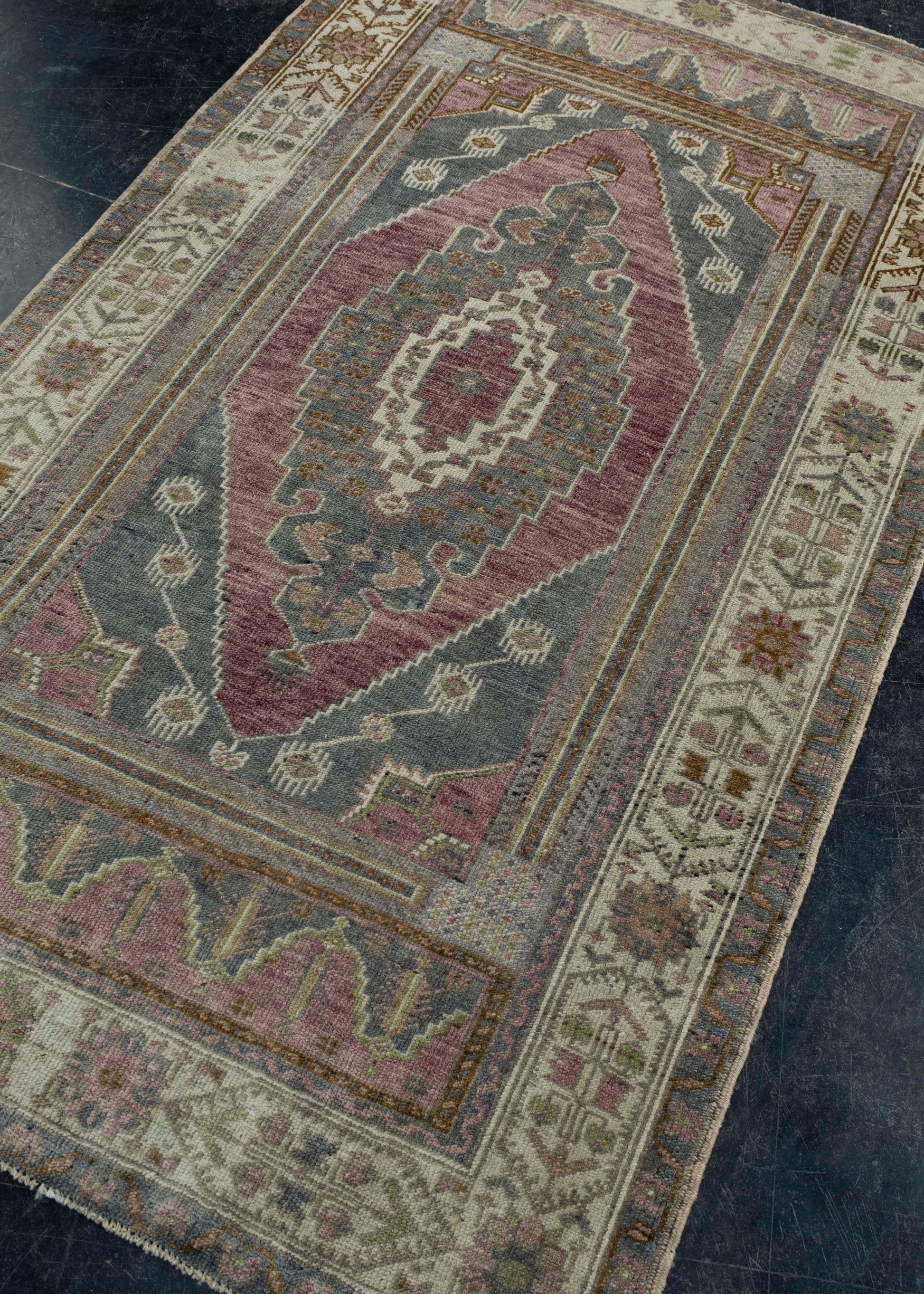 Turkish Vintage Rug 3'9" x 6'4" #17811