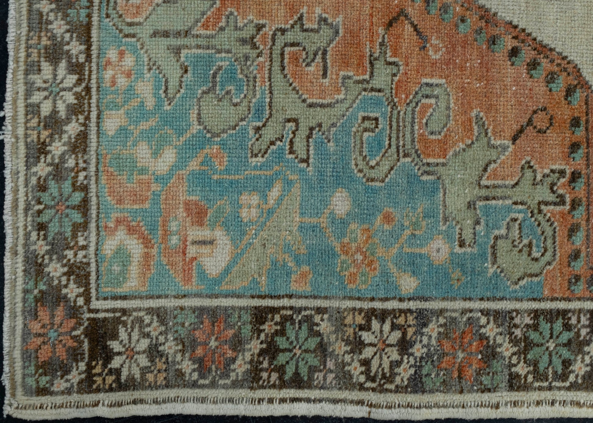 Turkish Vintage Rug 4'7" x 7'8" #17955