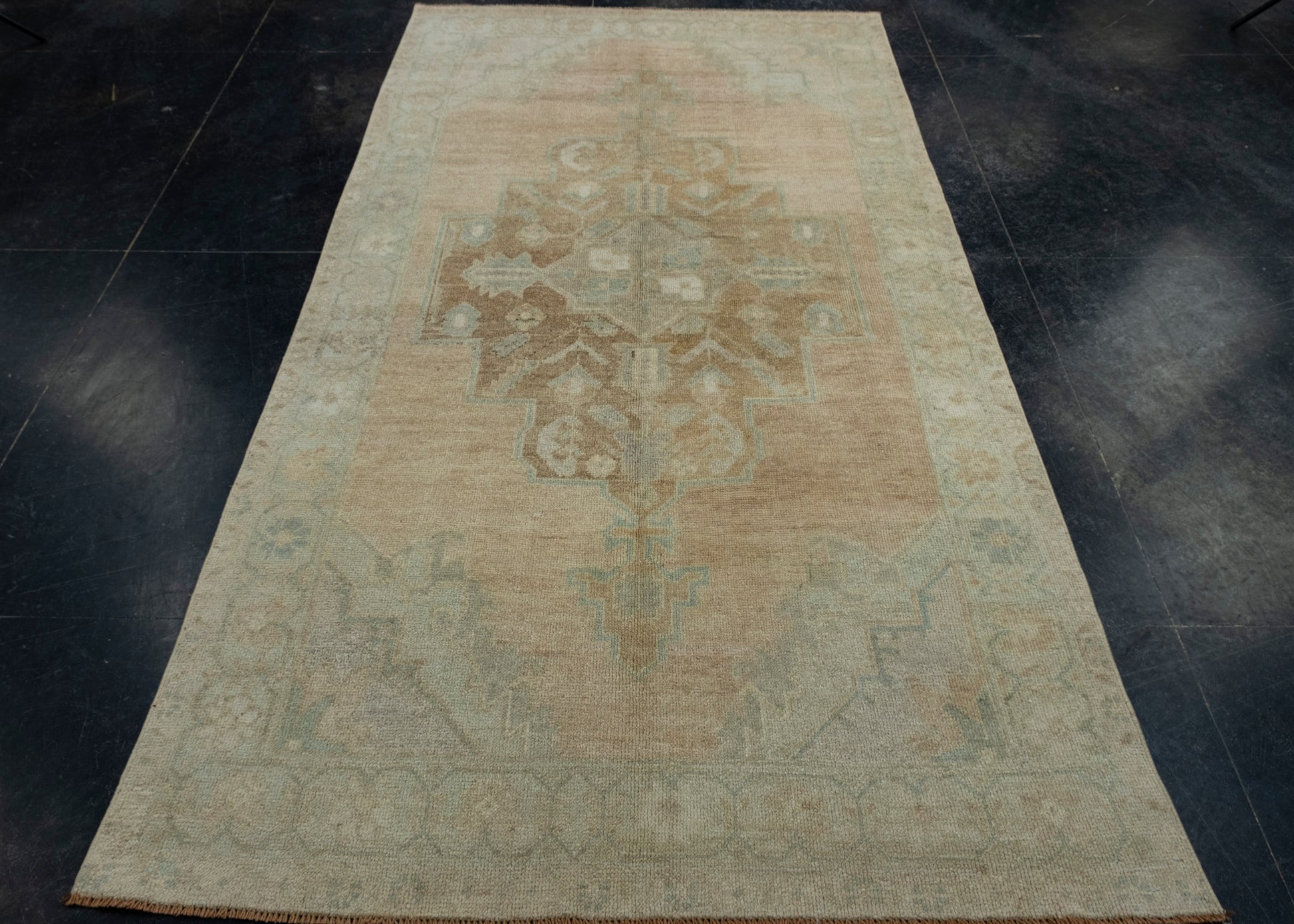 Turkish Vintage Runner Rug 4'4" x 8'3" #17112