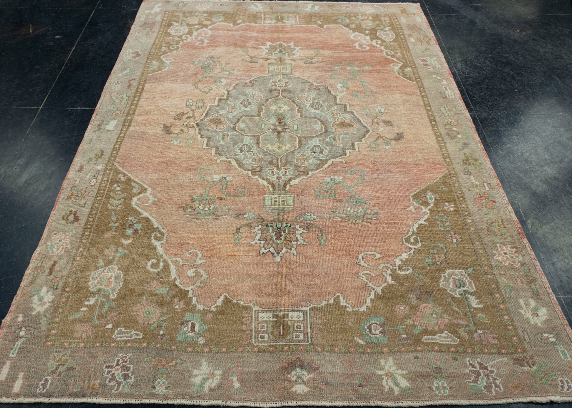 Turkish Vintage Rug 5'1" x 7'5" #17114