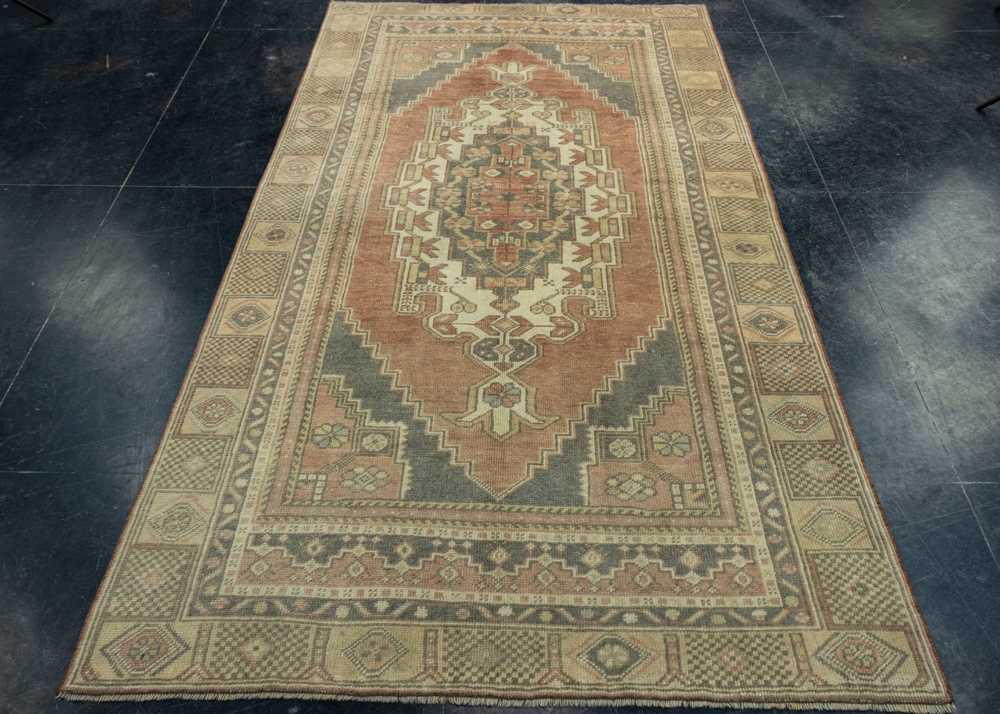 Turkish Vintage Rug 4'4" x 8' #17801