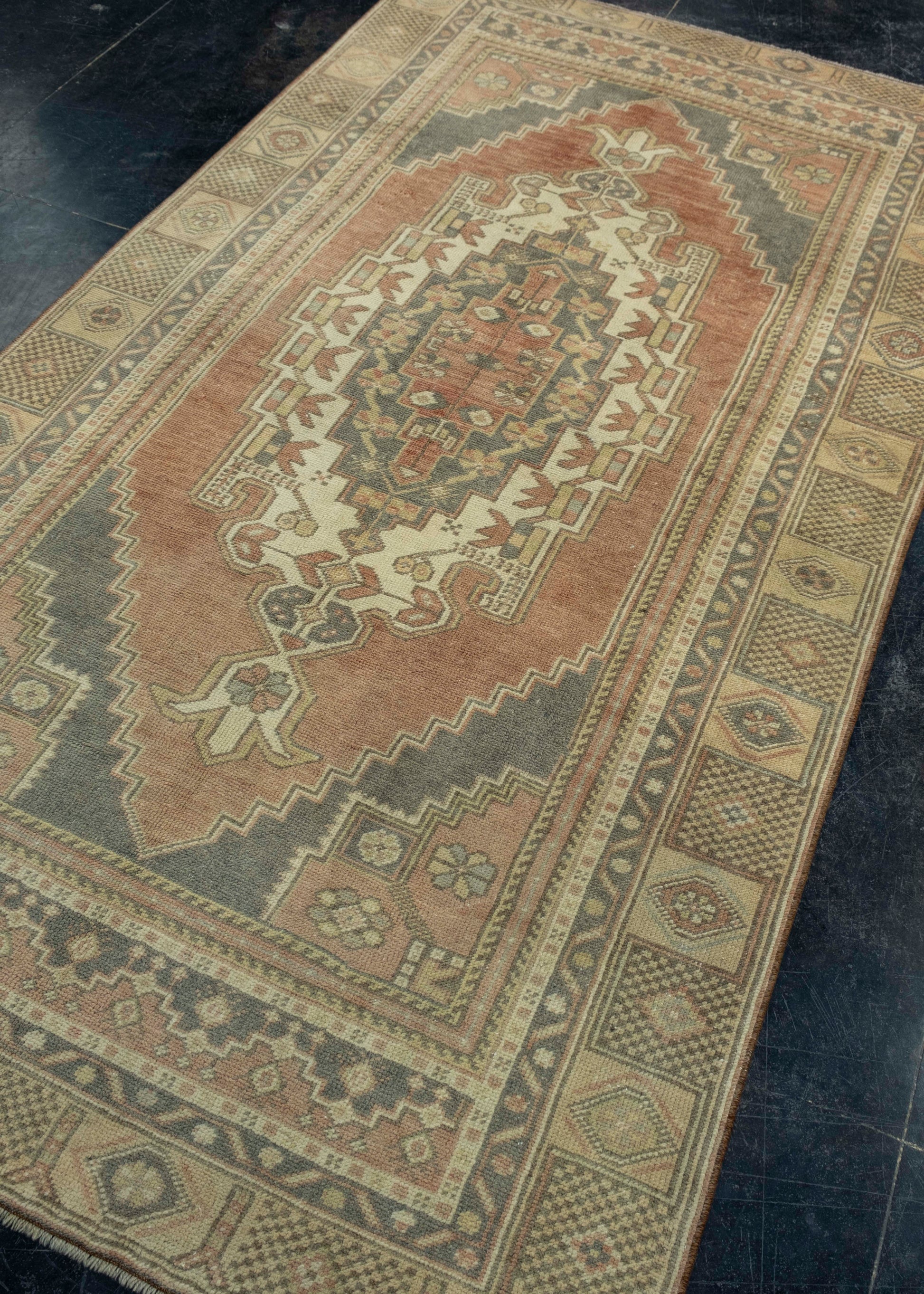 Turkish Vintage Rug 4'4" x 8' #17801