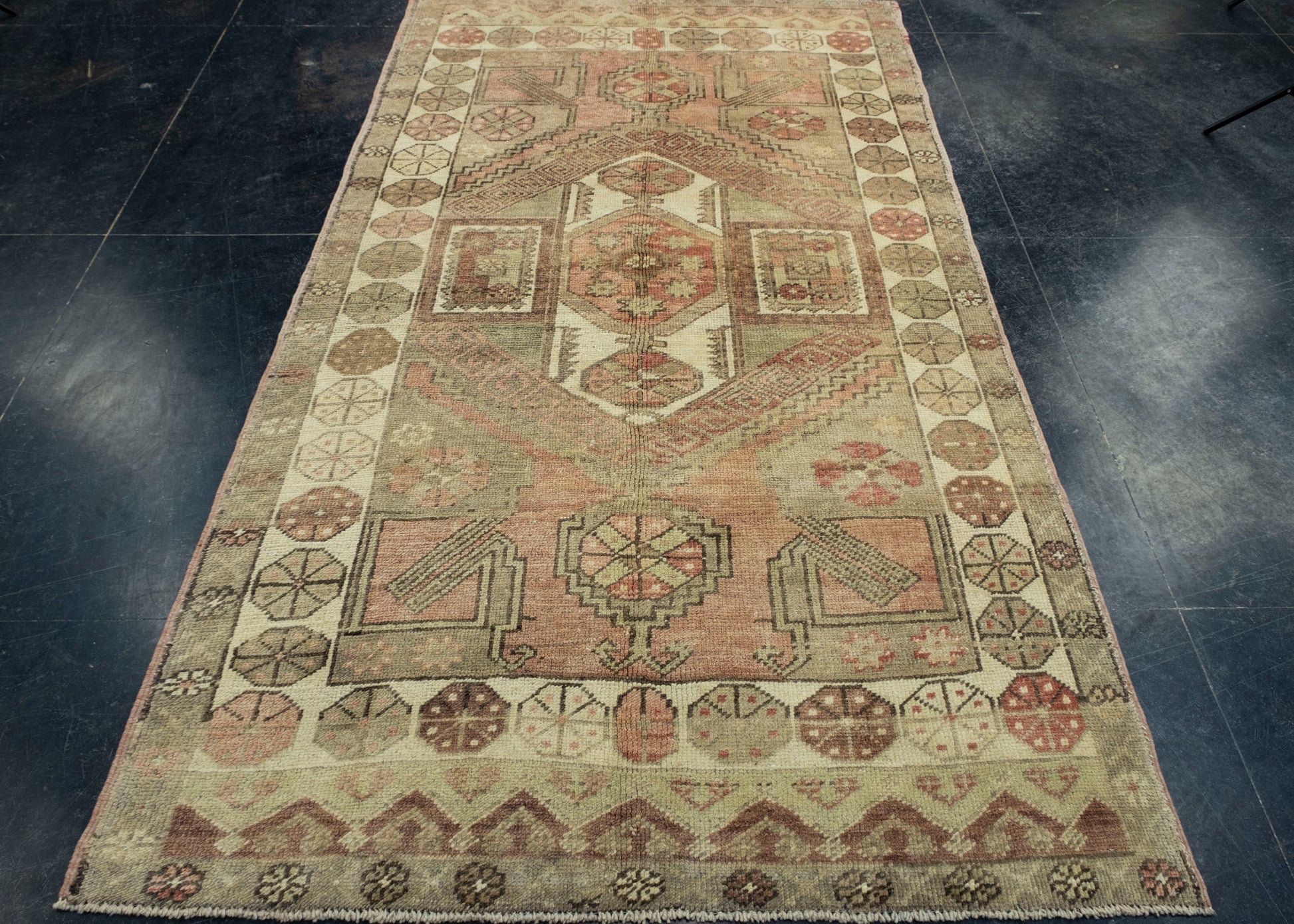 Turkish Vintage Rug 4'4" x 8' #17805
