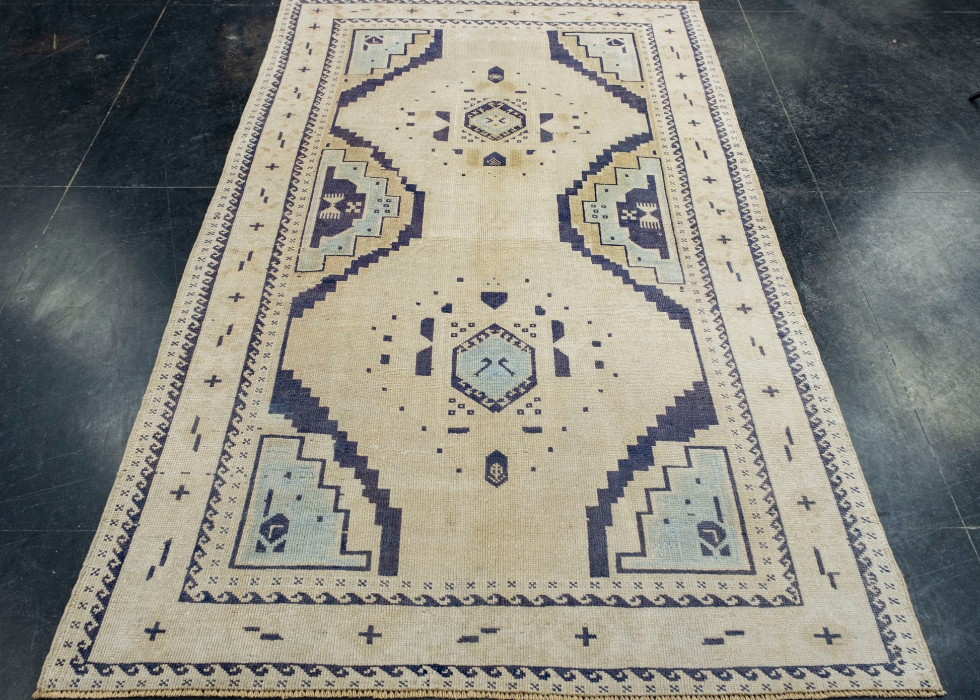 Turkish Vintage Rug 4'4" x 7'1" #17505