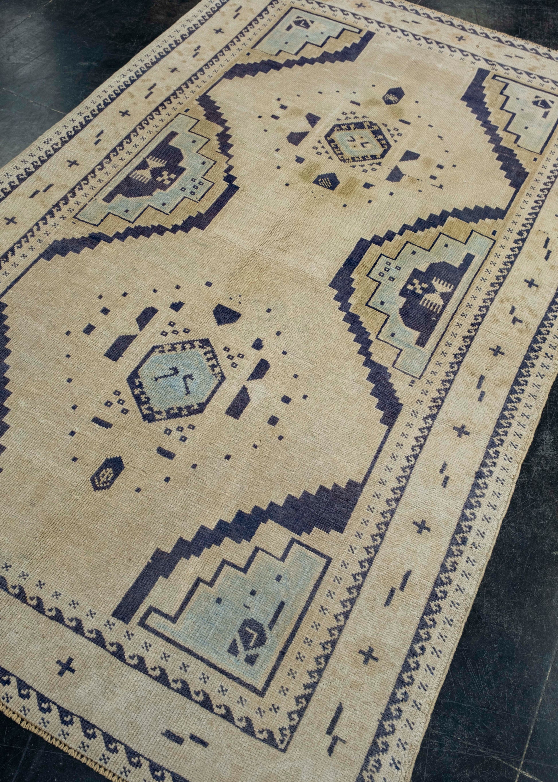 Turkish Vintage Rug 4'4" x 7'1" #17505