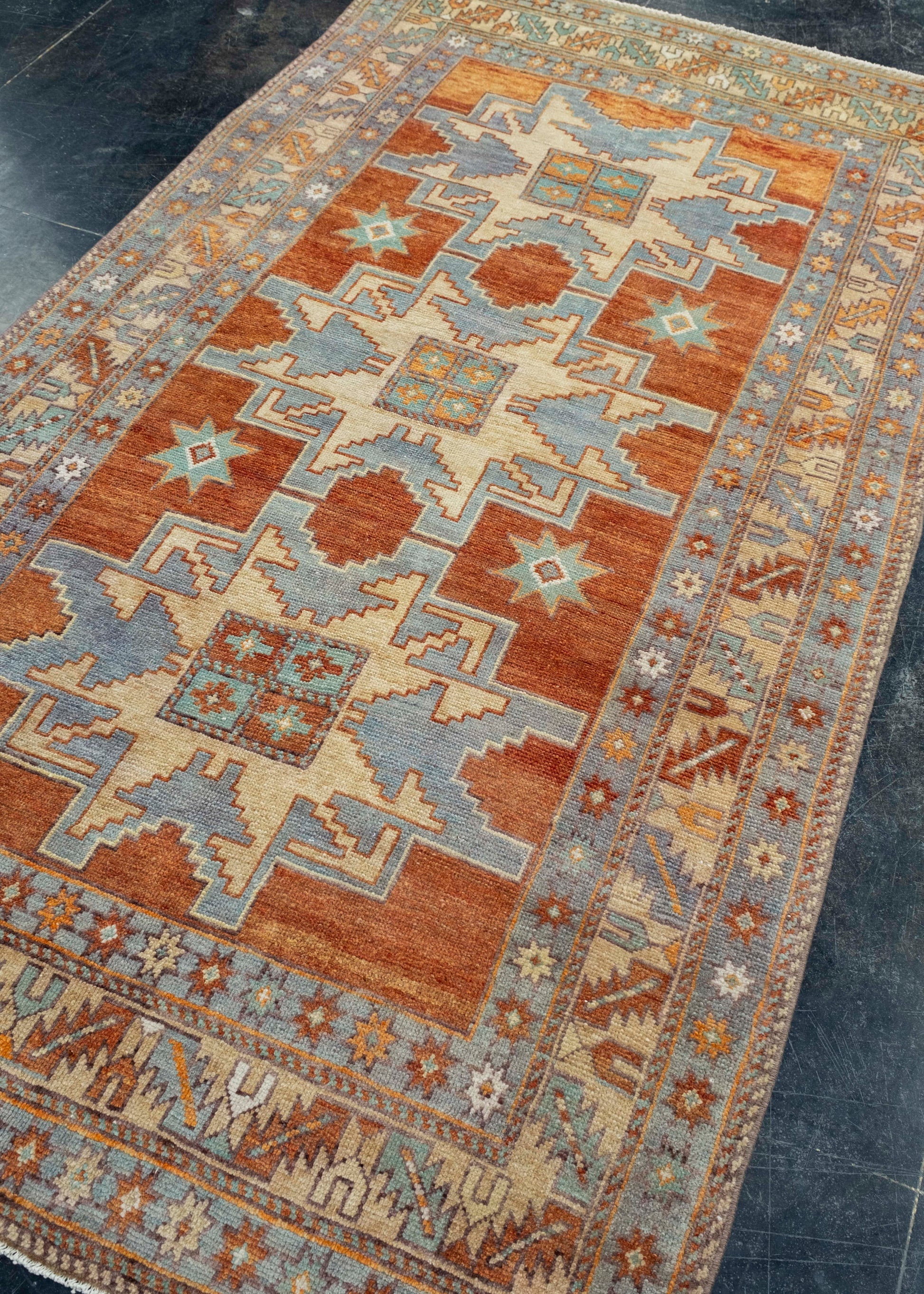 Turkish Vintage Rug 4'3" x 7'9" #17981