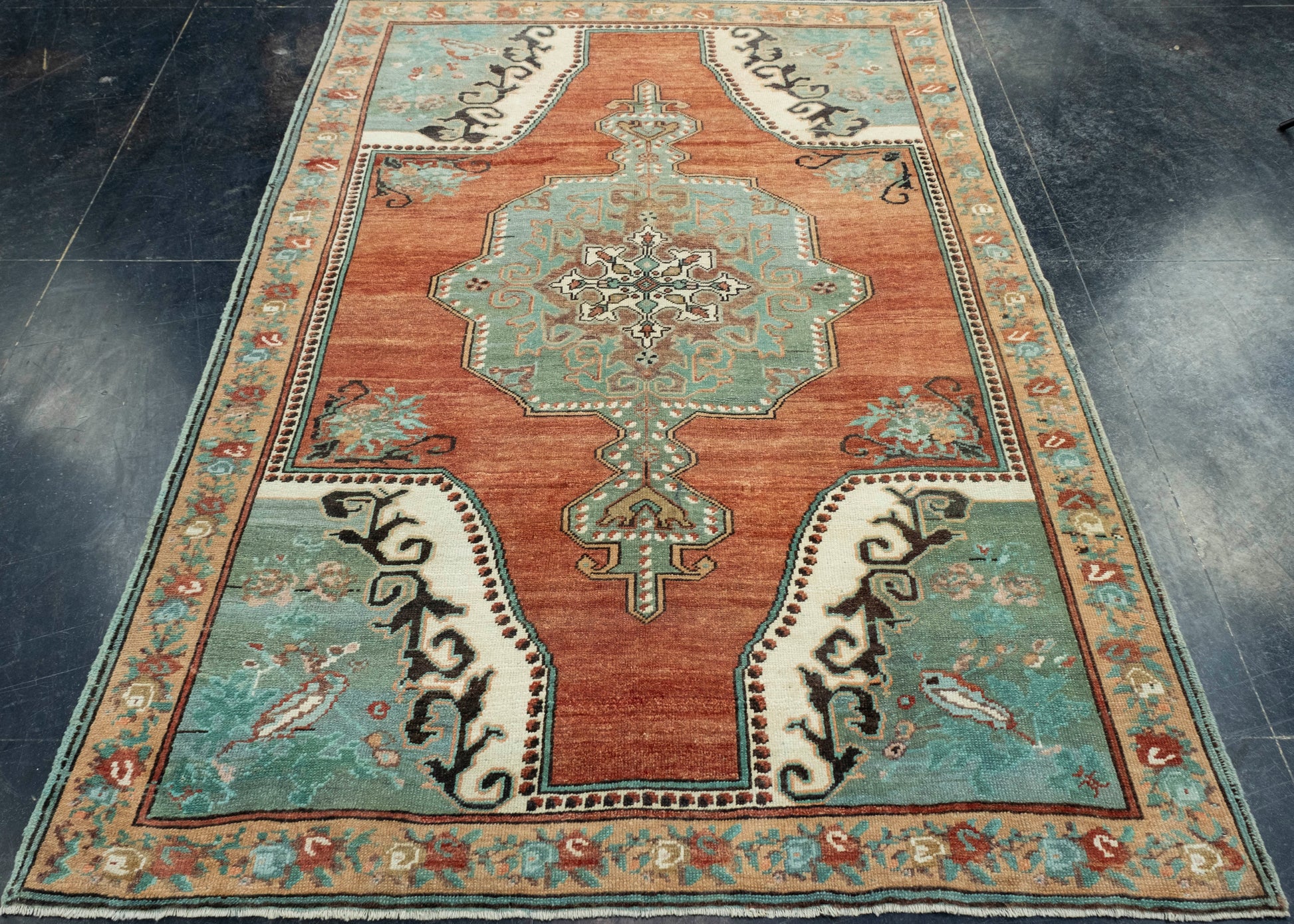 Turkish Vintage Rug 4'8" x 6'10" #17982