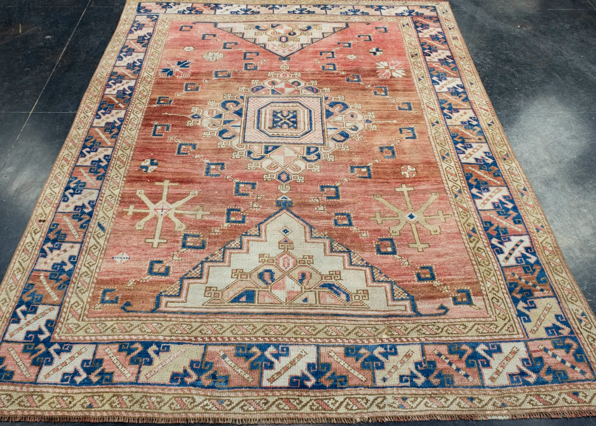 Turkish Vintage Rug 5'8" x 7'5" #17959