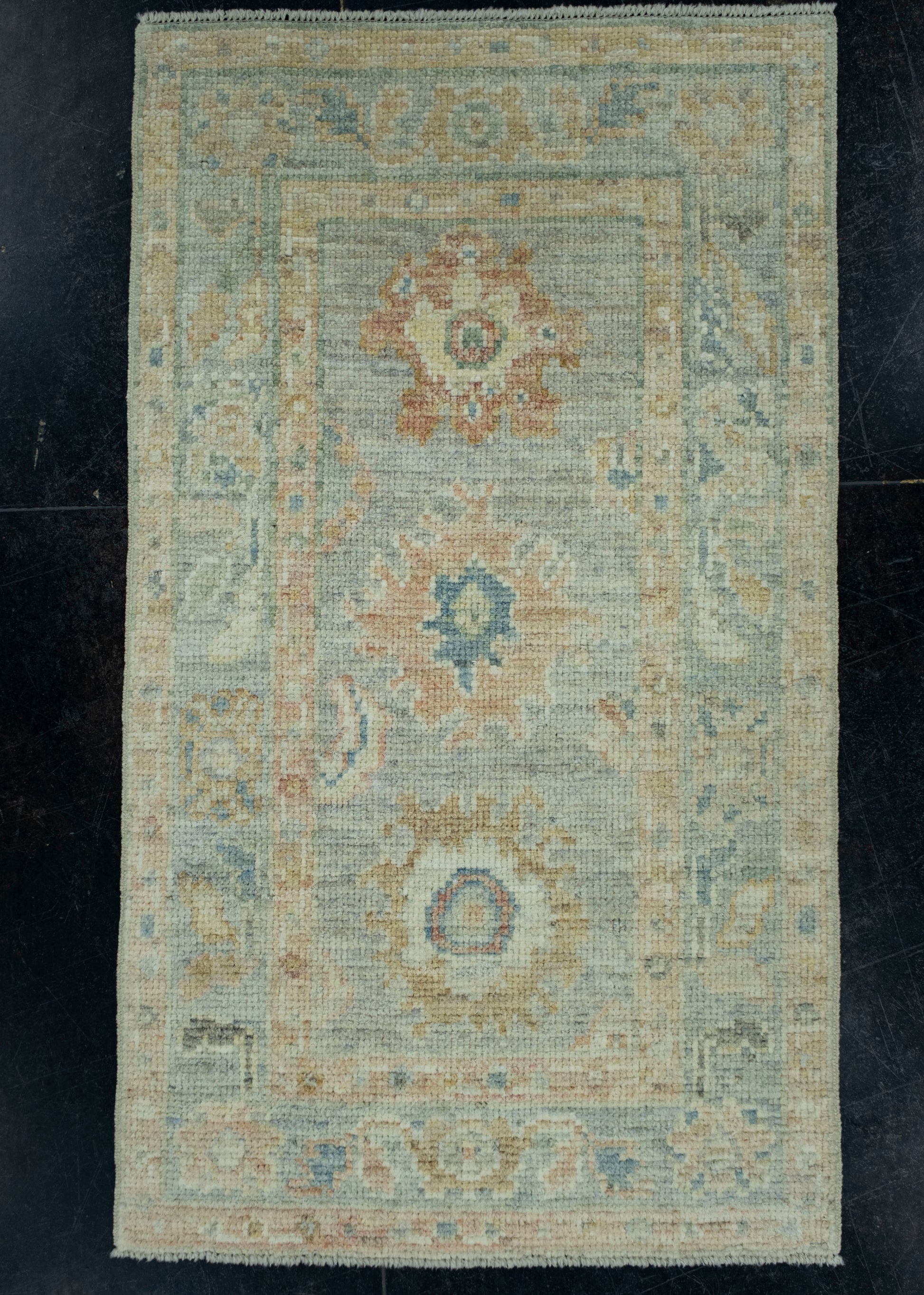 Turkish Oushak Rug 1'10" x 3'3" #17308