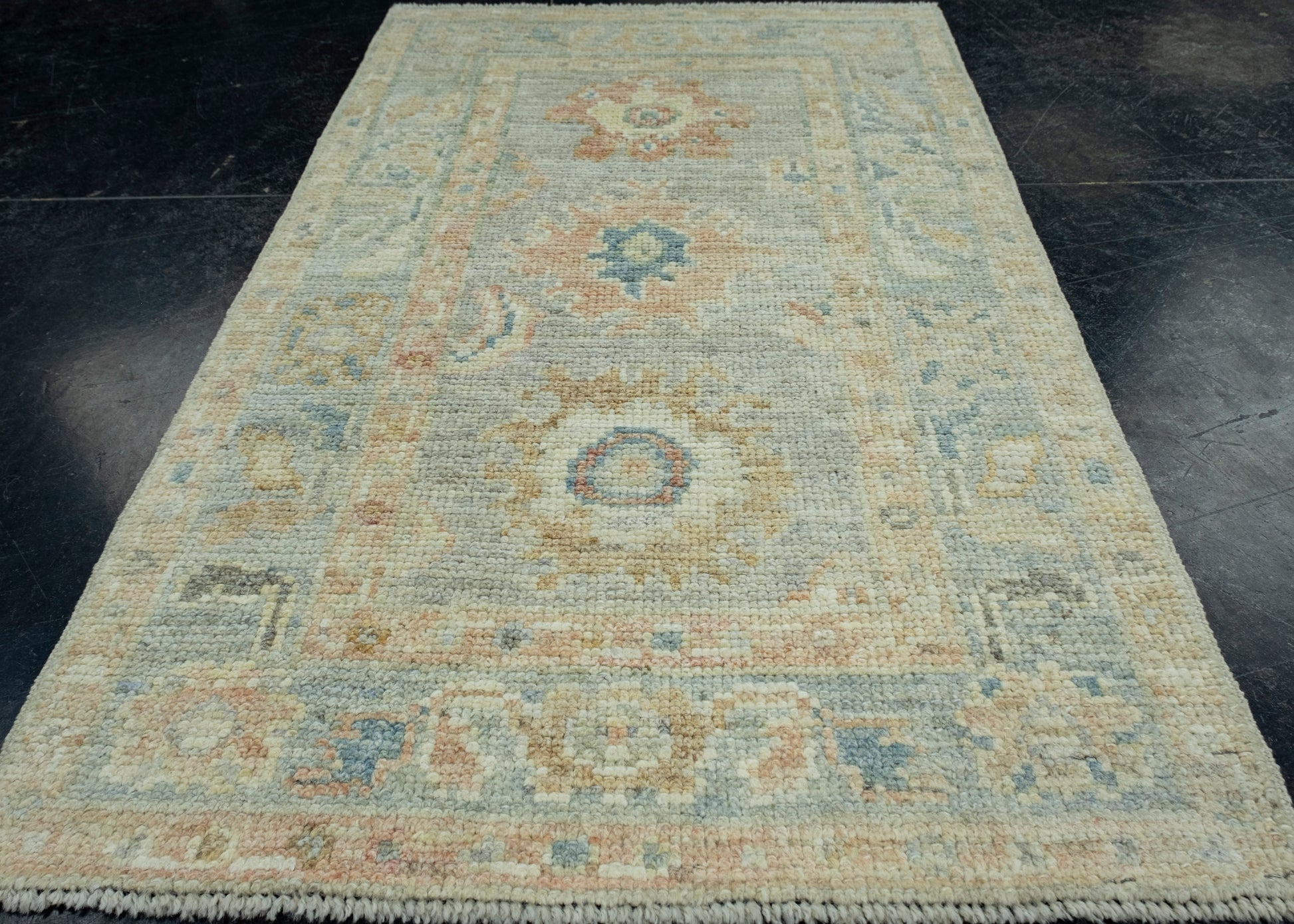 Turkish Oushak Rug 1'10" x 3'3" #17308