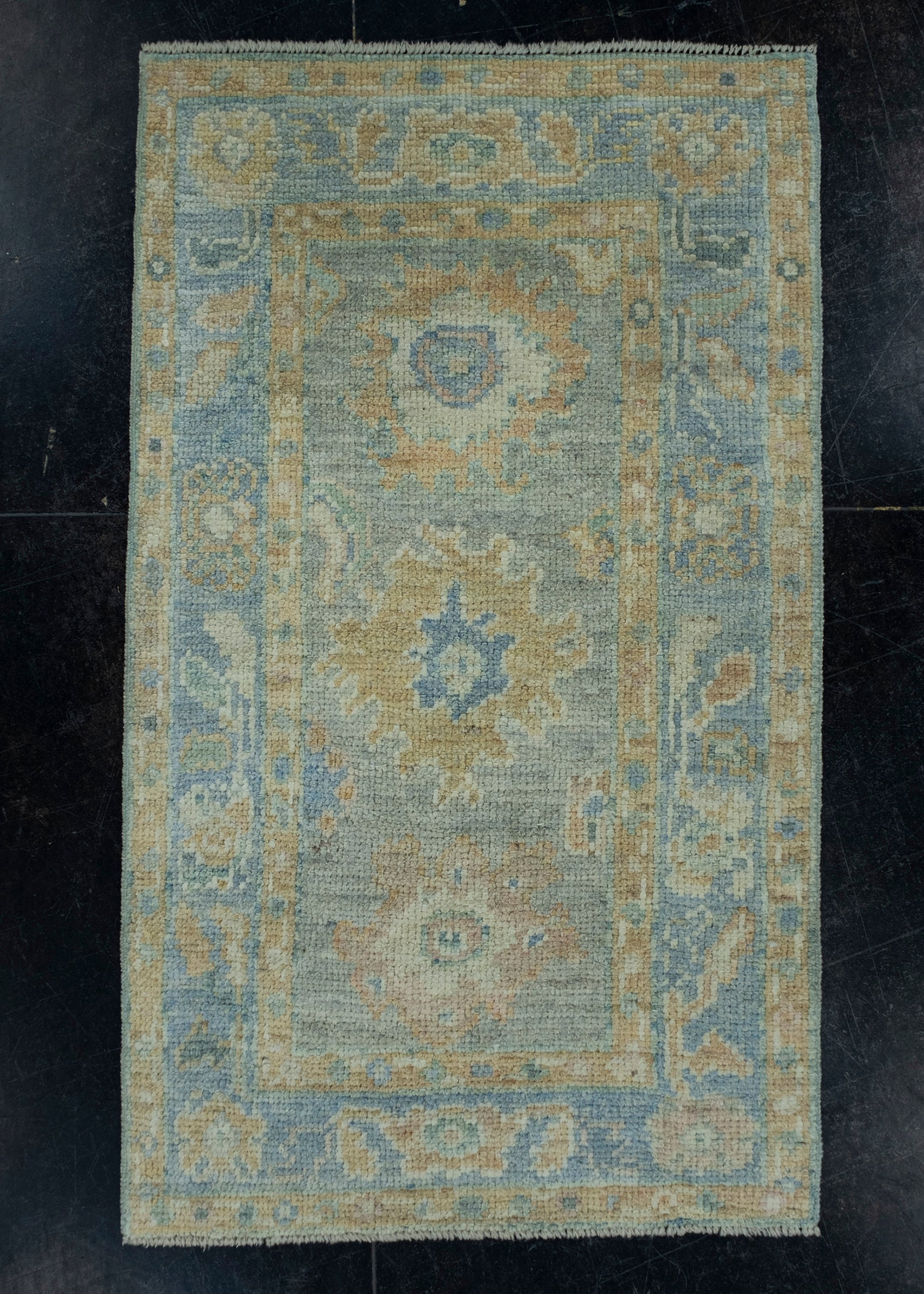 Turkish Oushak Rug 1'11" x 3'3" #17502