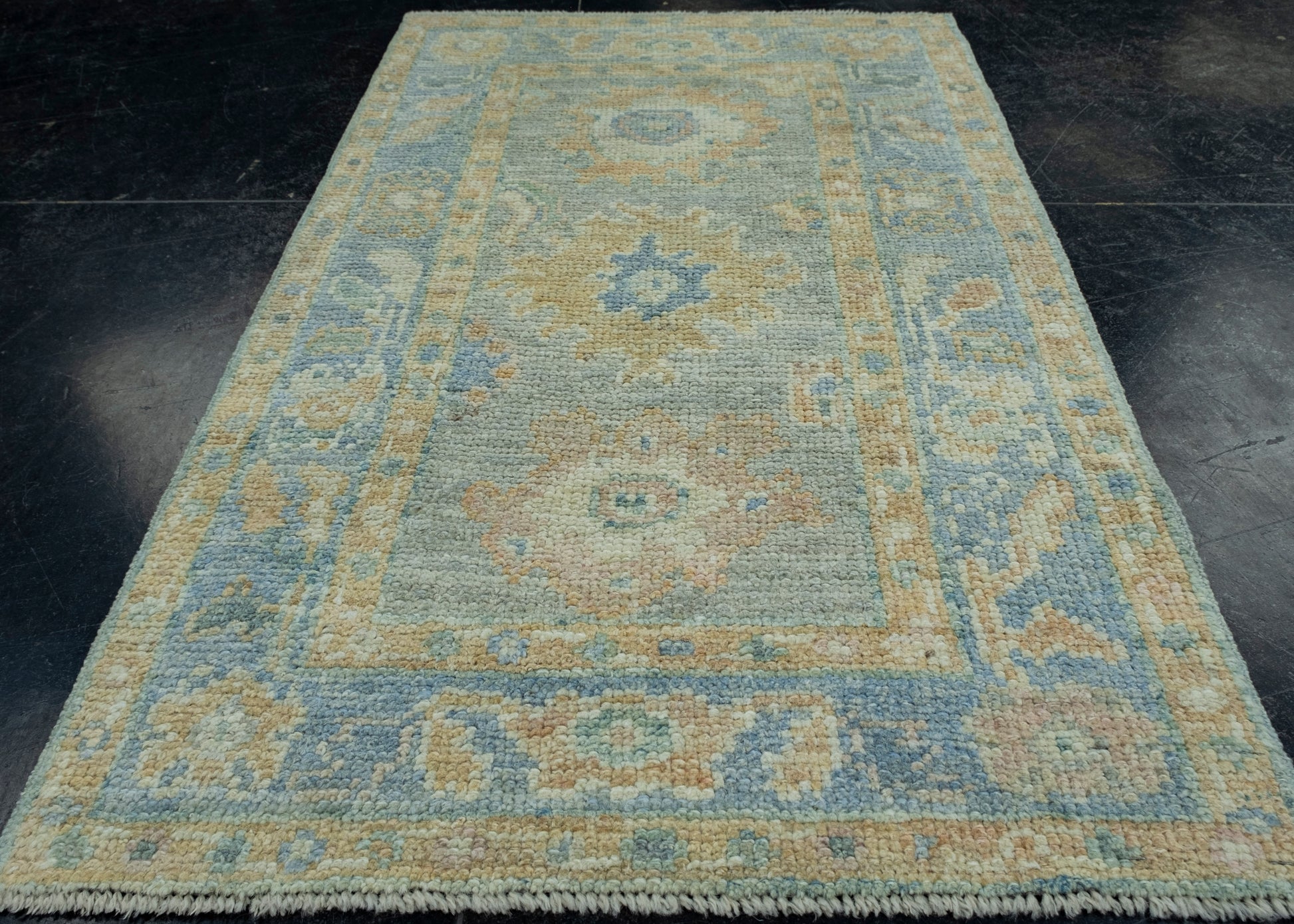 Turkish Oushak Rug 1'11" x 3'3" #17502