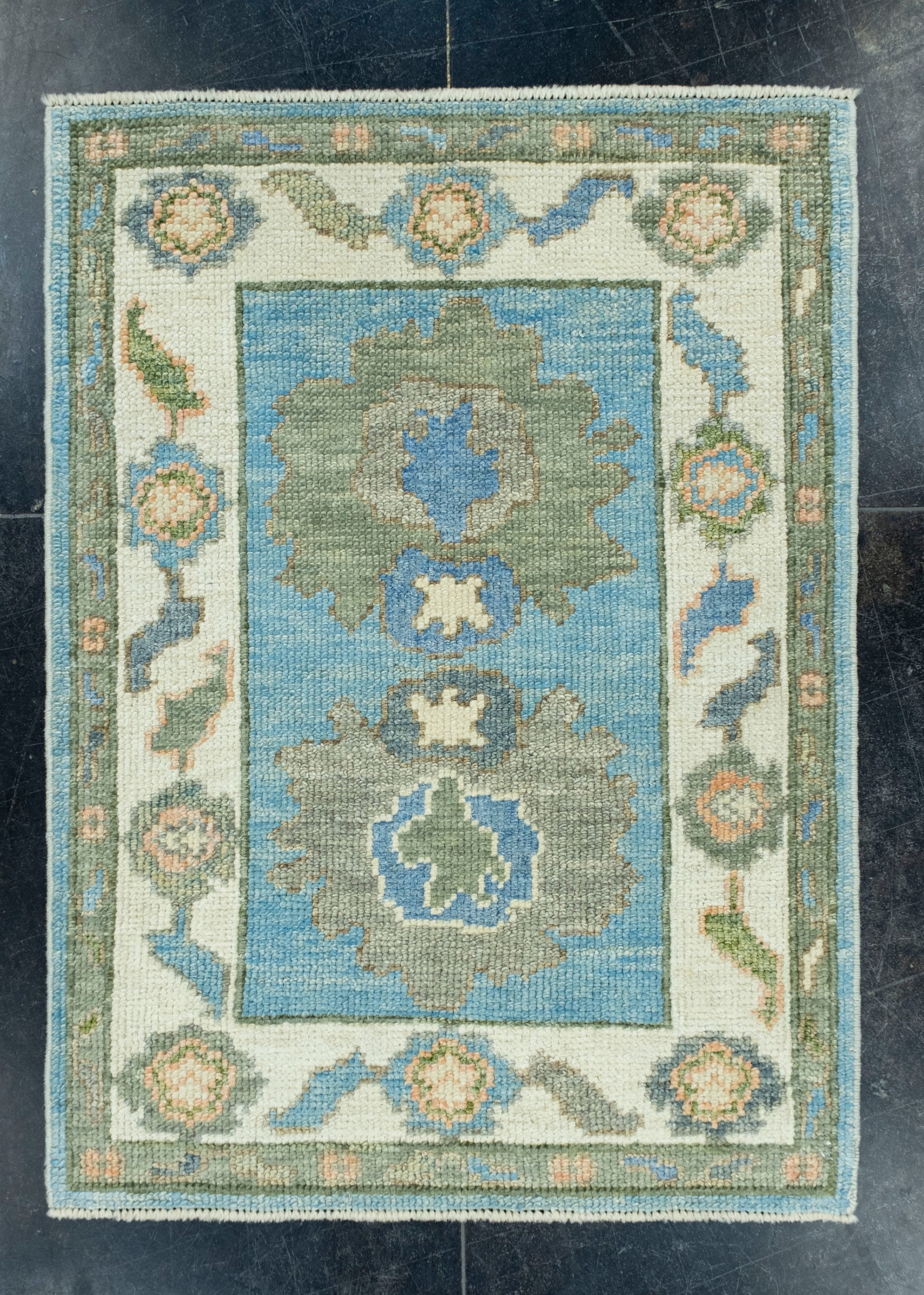 Turkish Oushak Rug 2'3" x 3'1" #17047