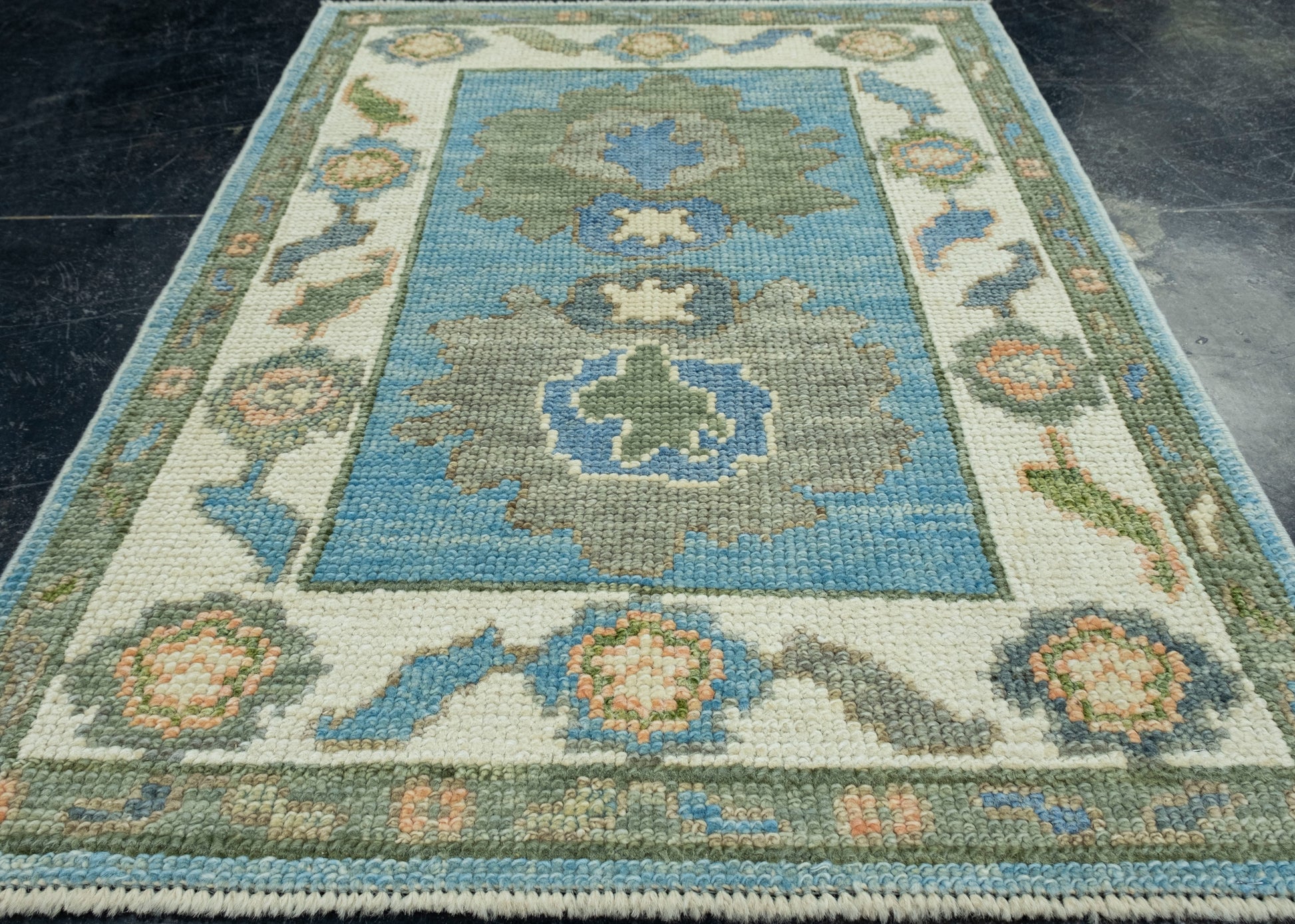 Turkish Oushak Rug 2'3" x 3'1" #17047