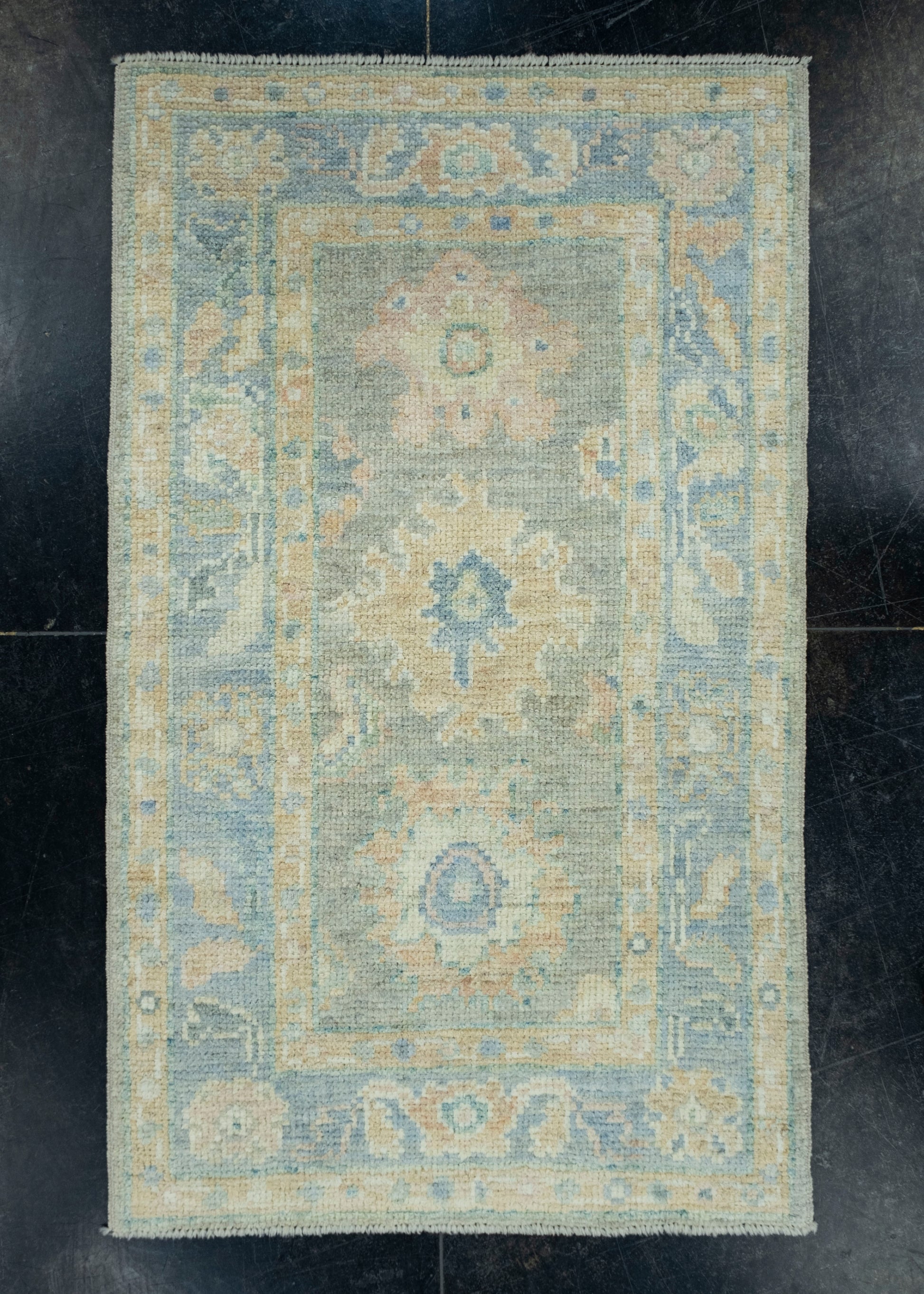 Turkish Oushak Rug 2'1" x 3'6" #17305