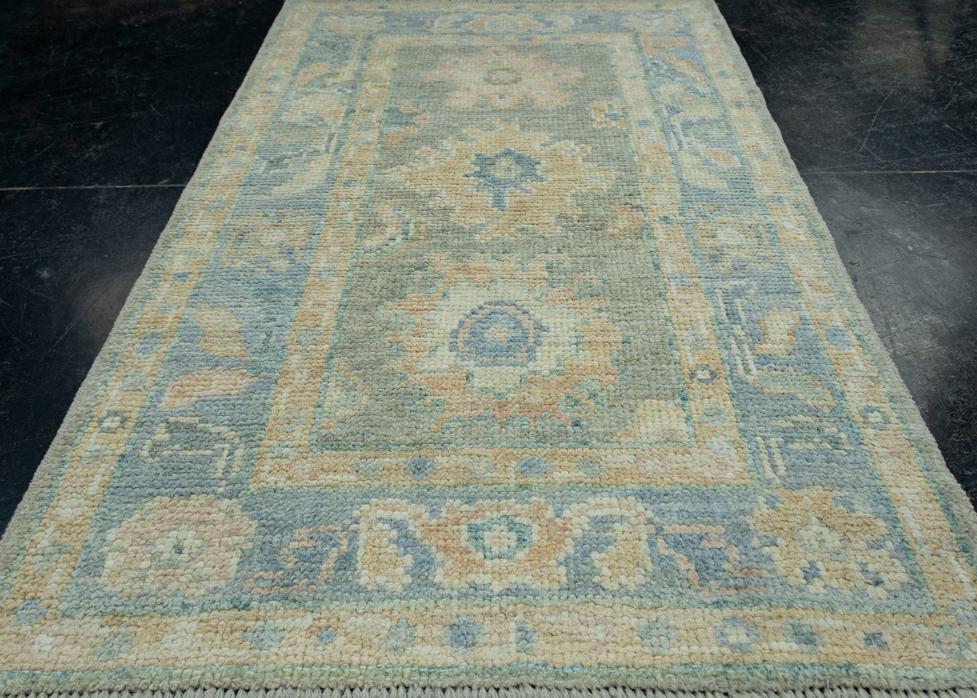 Turkish Oushak Rug 2'1" x 3'6" #17305