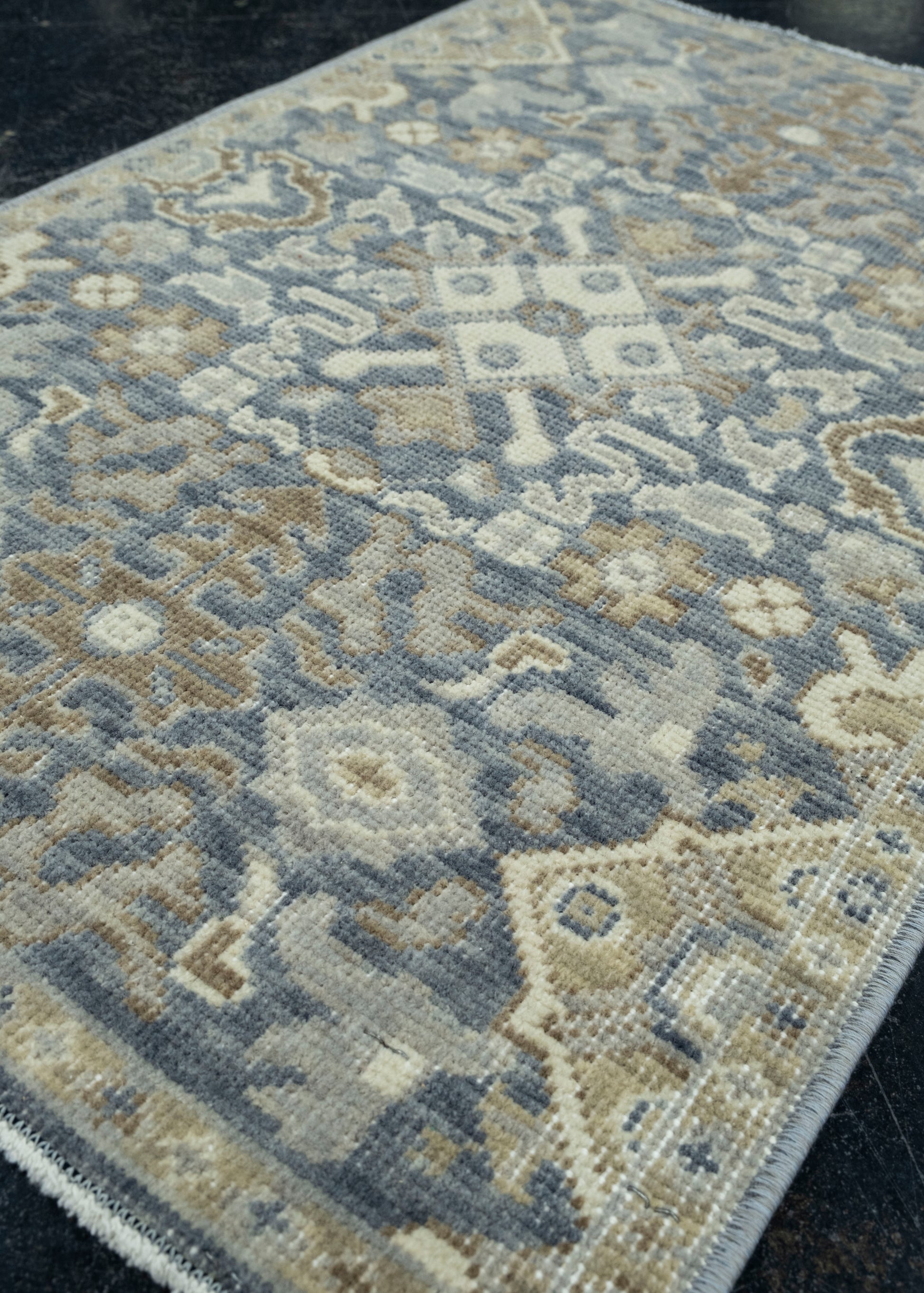 Turkish Oushak Rug 1'7" x 2'5" #17202