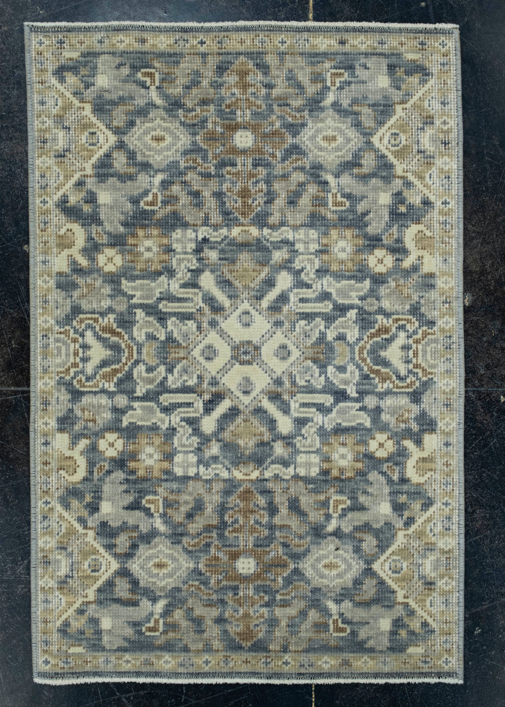 Turkish Oushak Rug 1'7" x 2'5" #17197