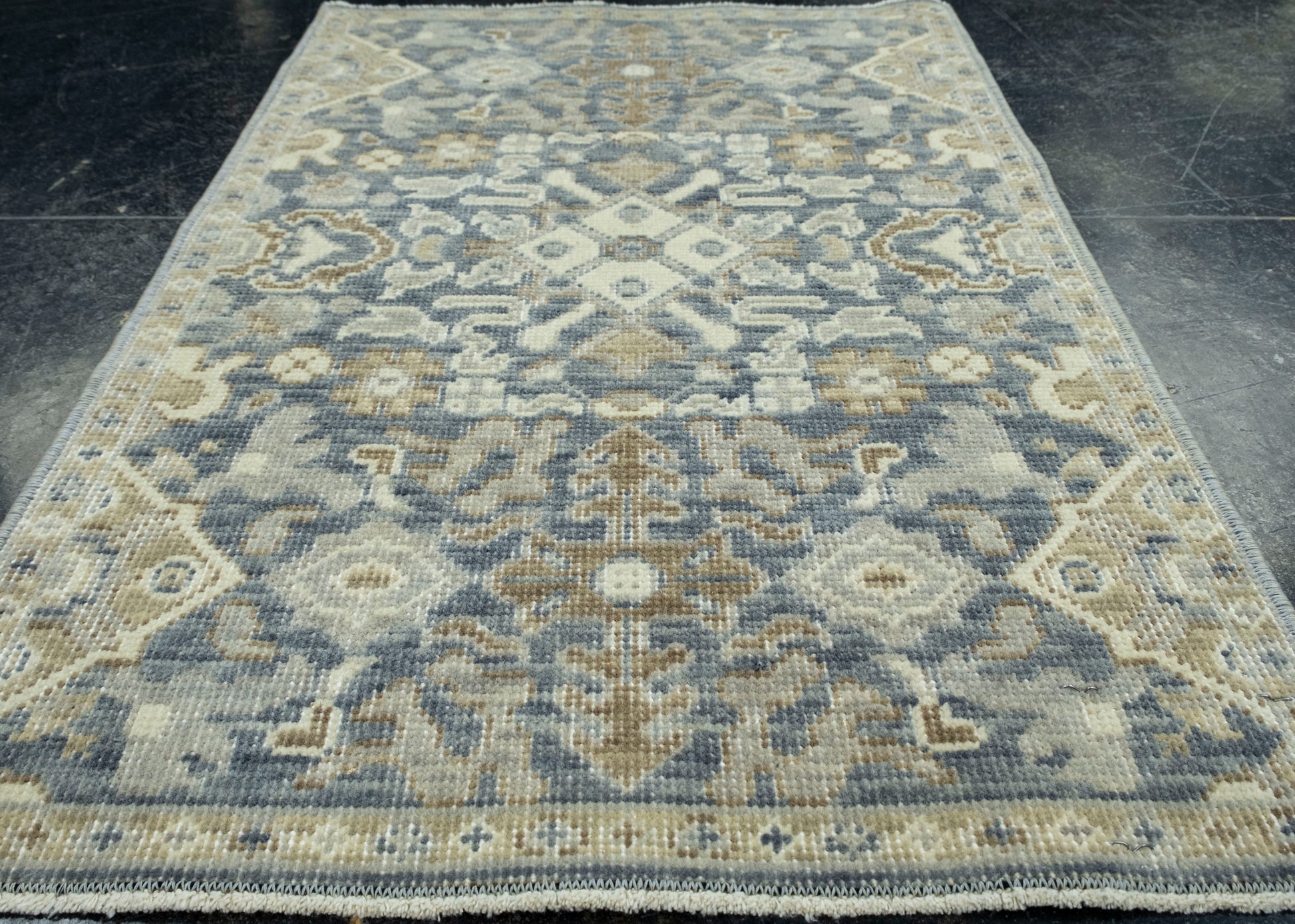 Turkish Oushak Rug 1'7" x 2'5" #17197