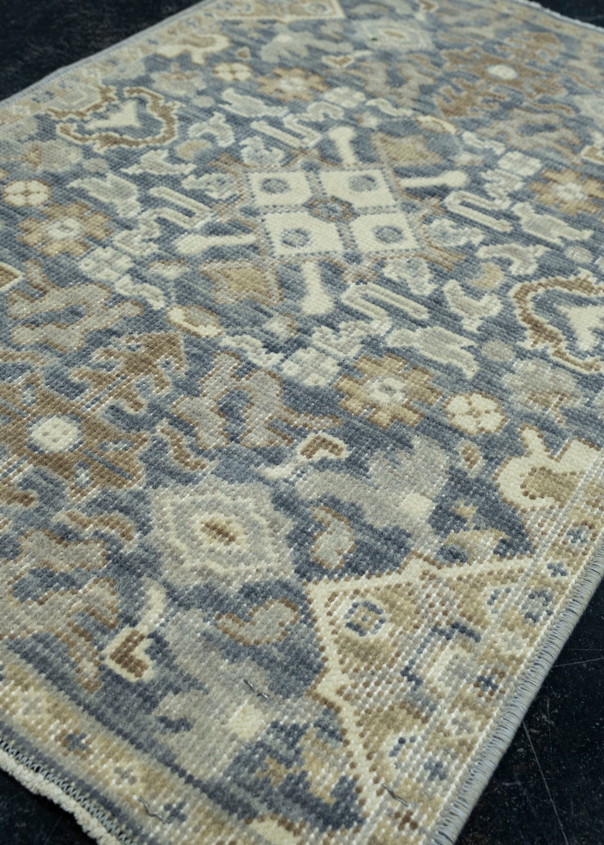 Turkish Oushak Rug 1'7" x 2'5" #17197