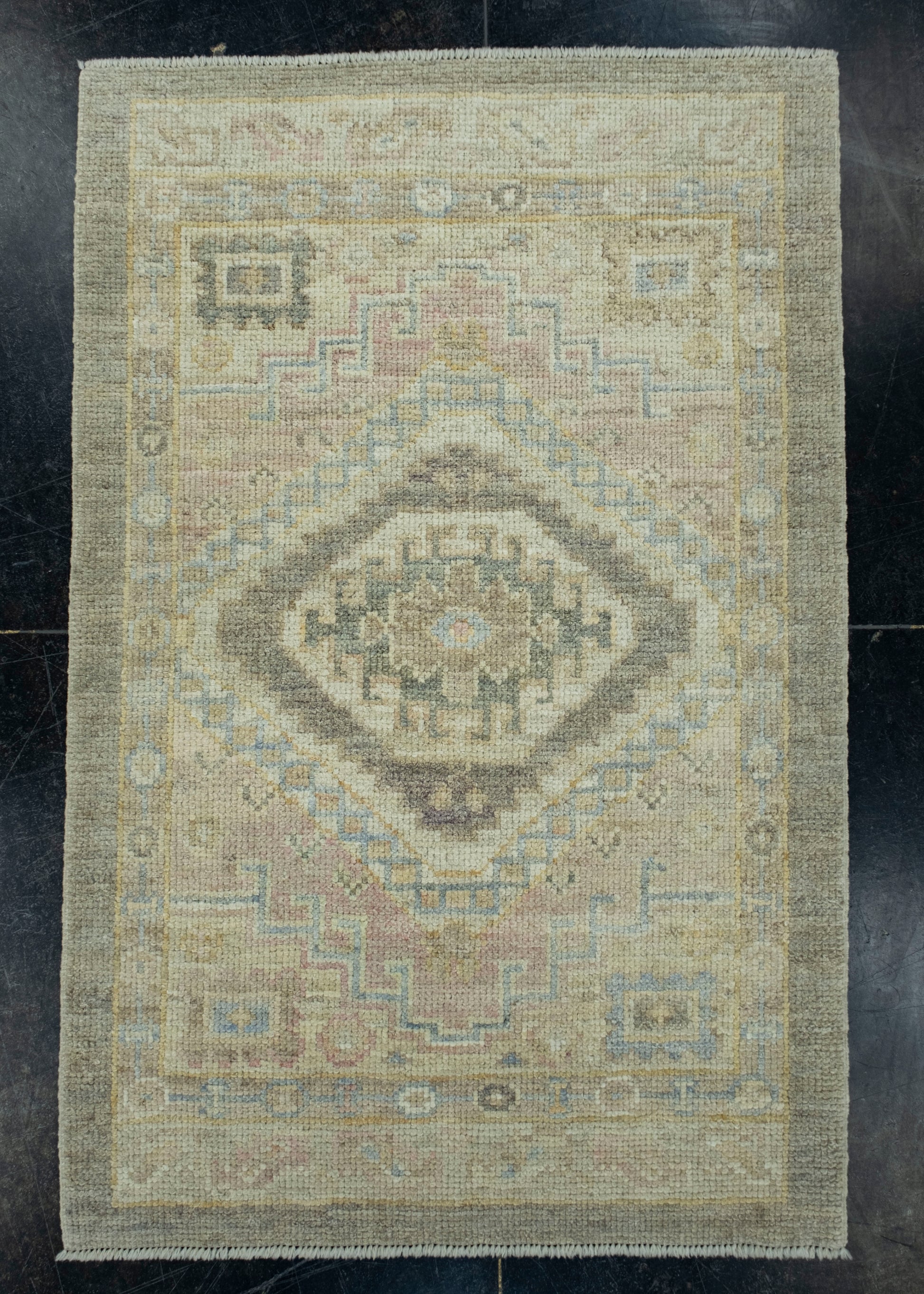 Turkish Oushak Rug 2'4" x 3'7" #17504