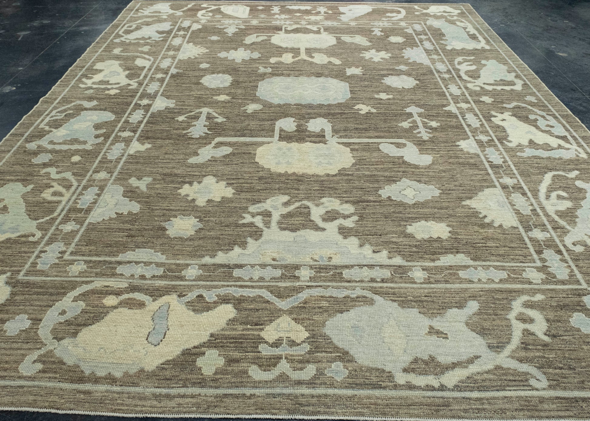 Turkish Oushak Rug 10'4" x 13'7" #18514
