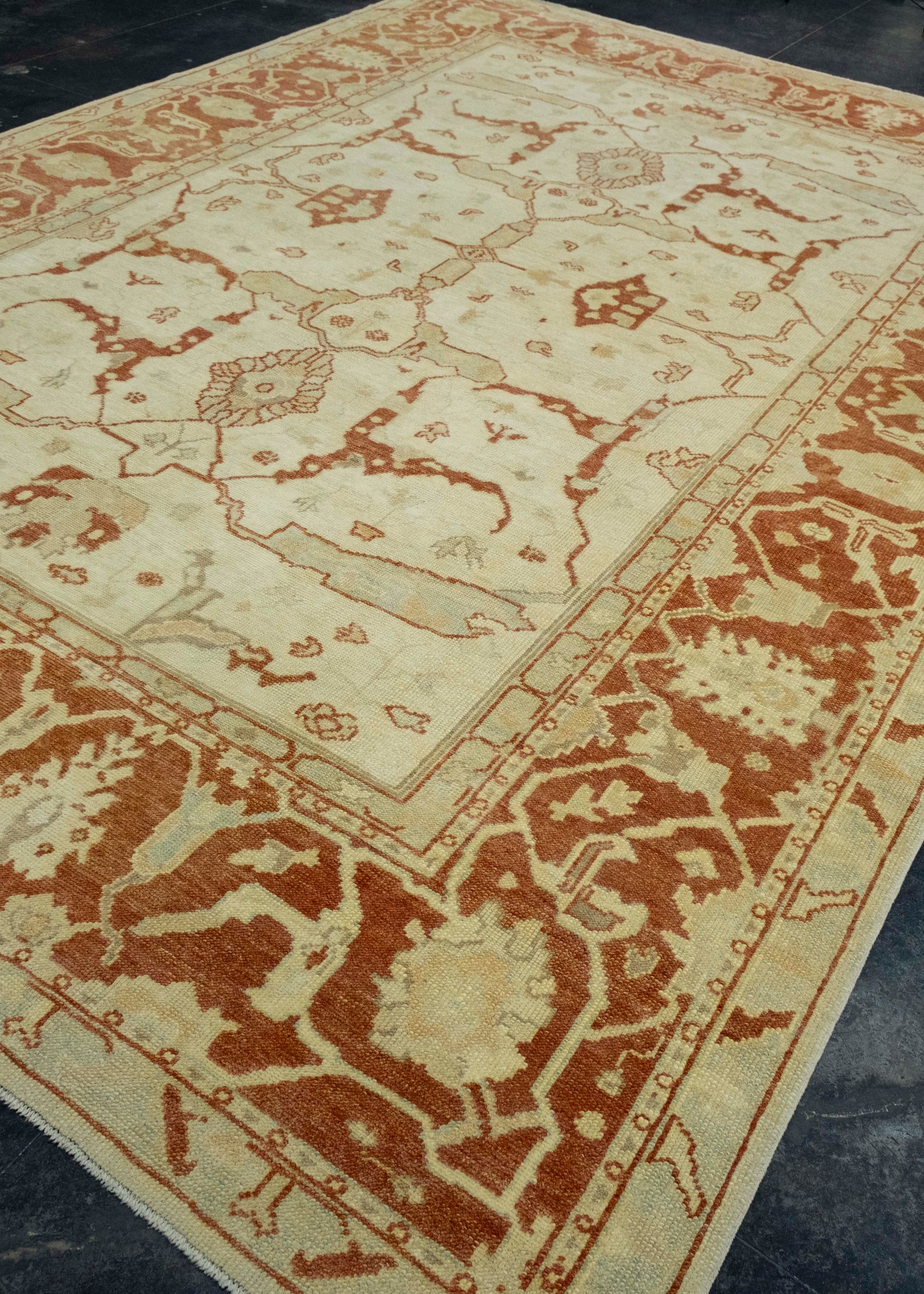 Turkish Oushak Rug 9'9" x 13'8" #18535