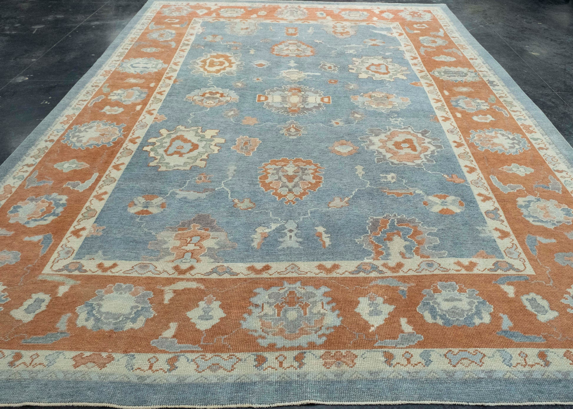 Turkish Oushak Rug 9'10" x 13'9" #18607