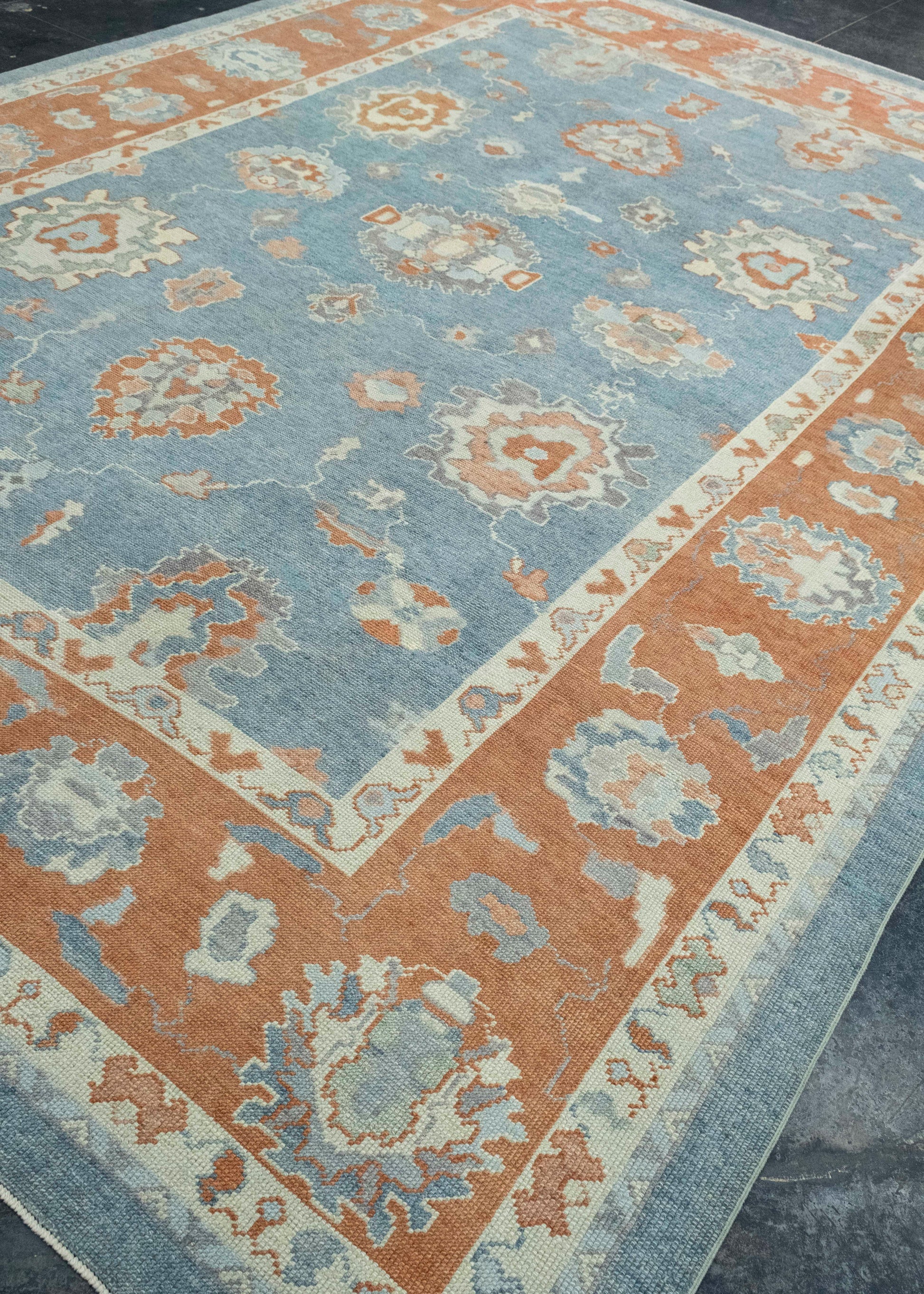 Turkish Oushak Rug 9'10" x 13'9" #18607