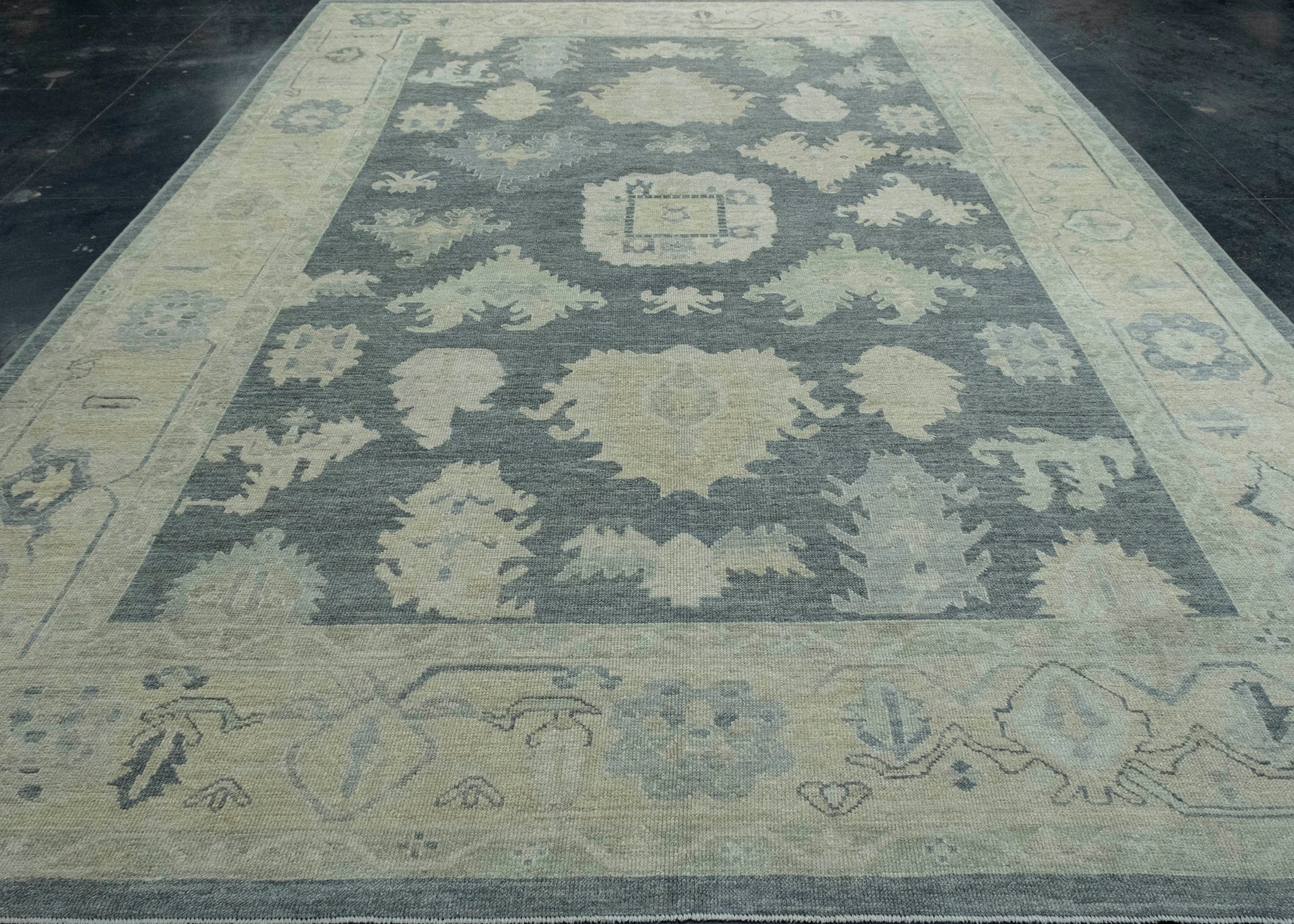 Turkish Oushak Rug 9'9" x 13'11" #18635