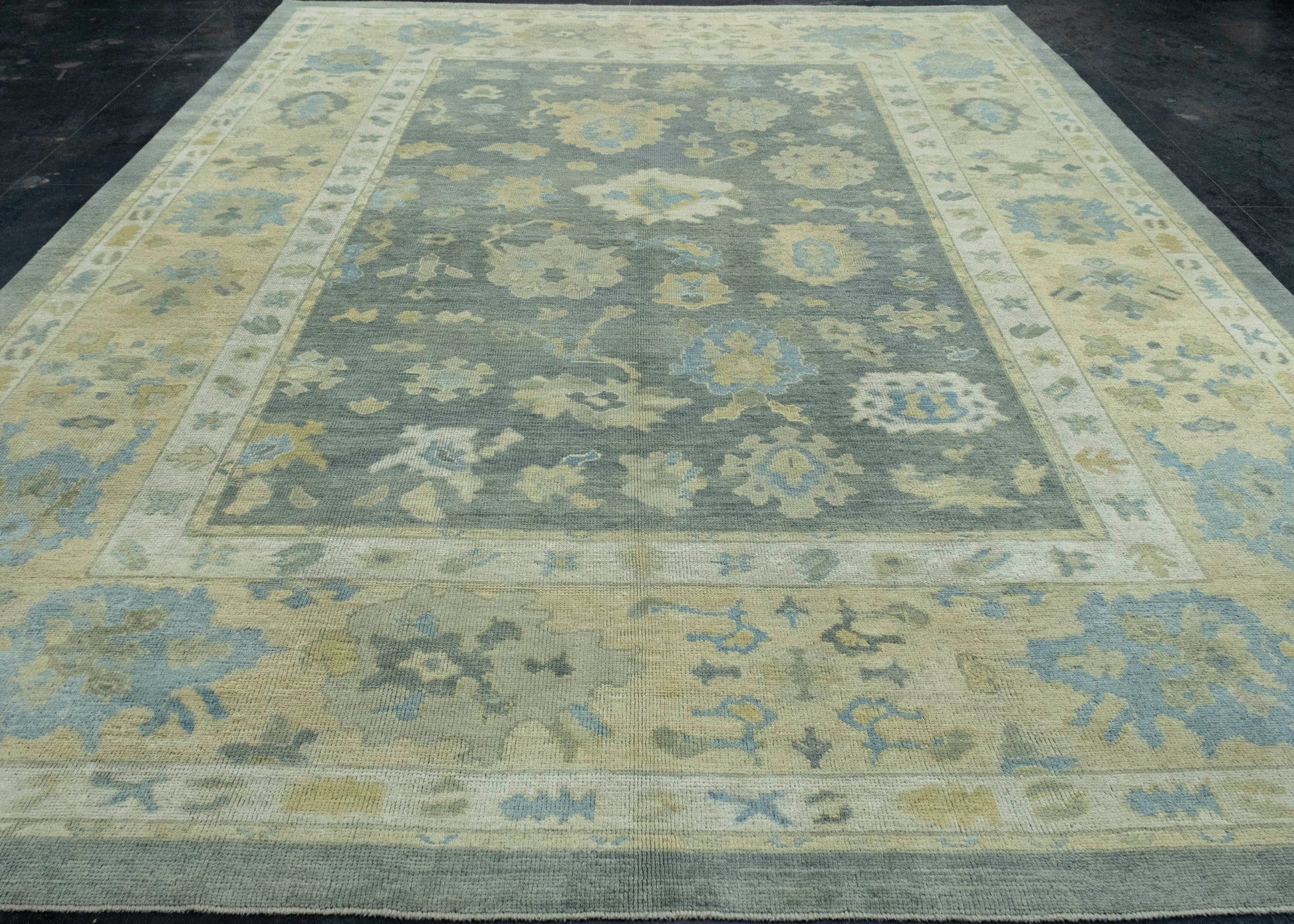 Turkish Oushak Rug 10'9" x 13'7" #18603