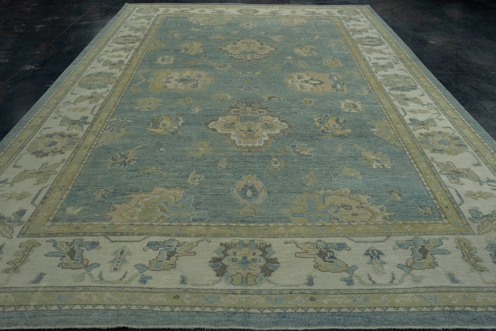 Turkish Oushak Rug 10'2" x 13'10" #18601