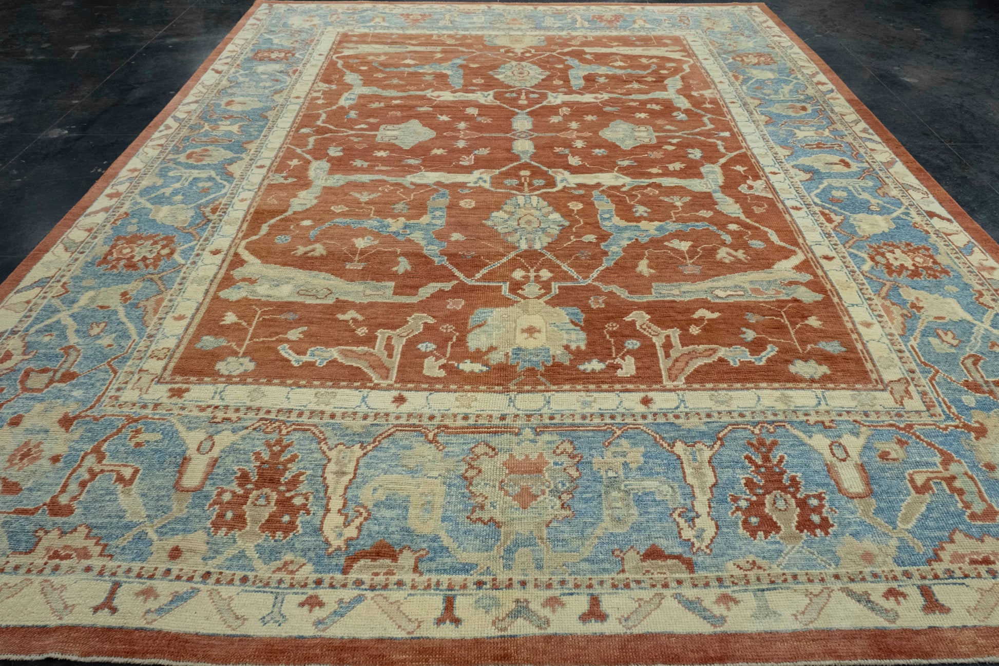 Turkish Oushak Rug 10'1" x 13'8" #18623