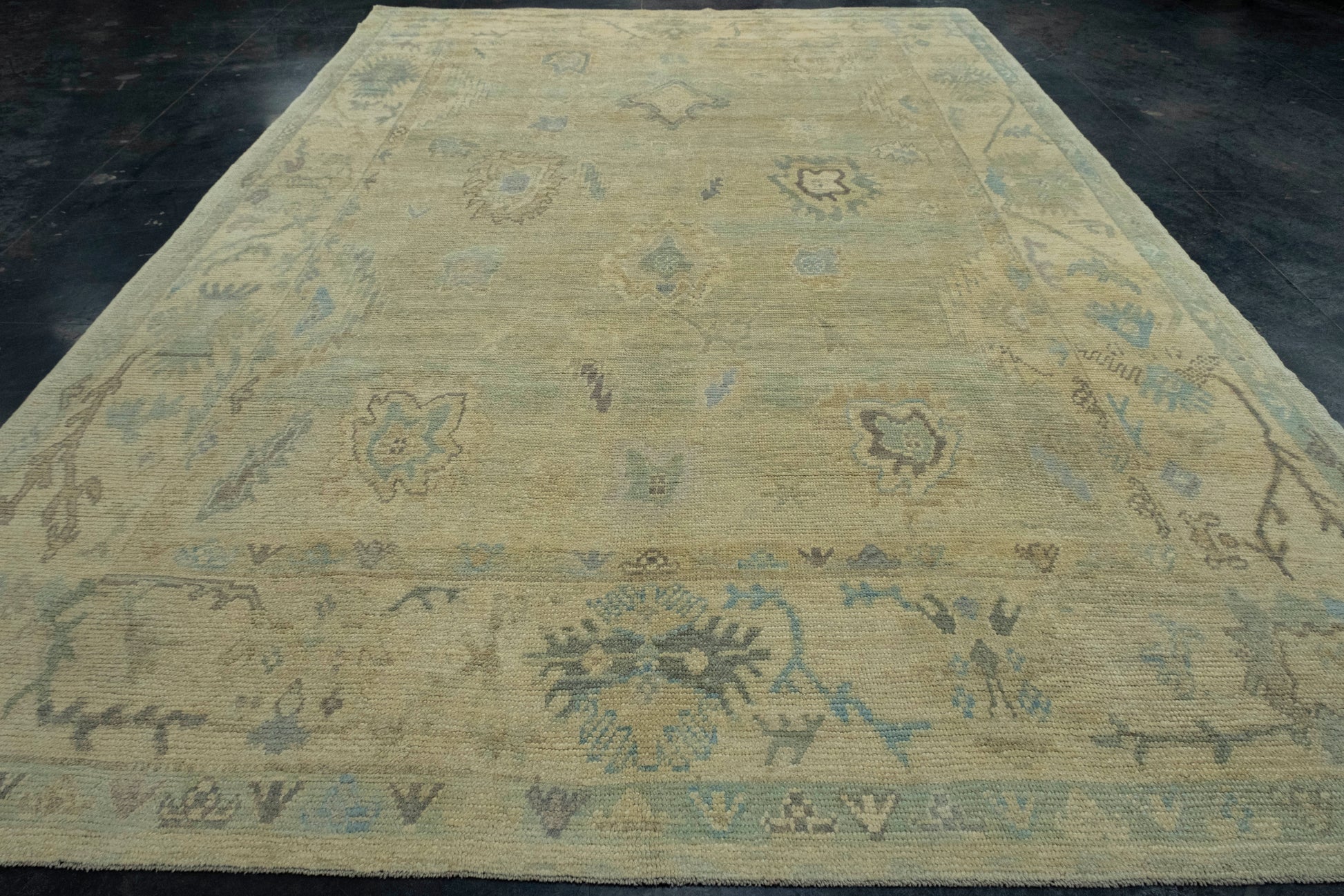 Turkish Oushak Rug 9'9" x 14'9" #18555
