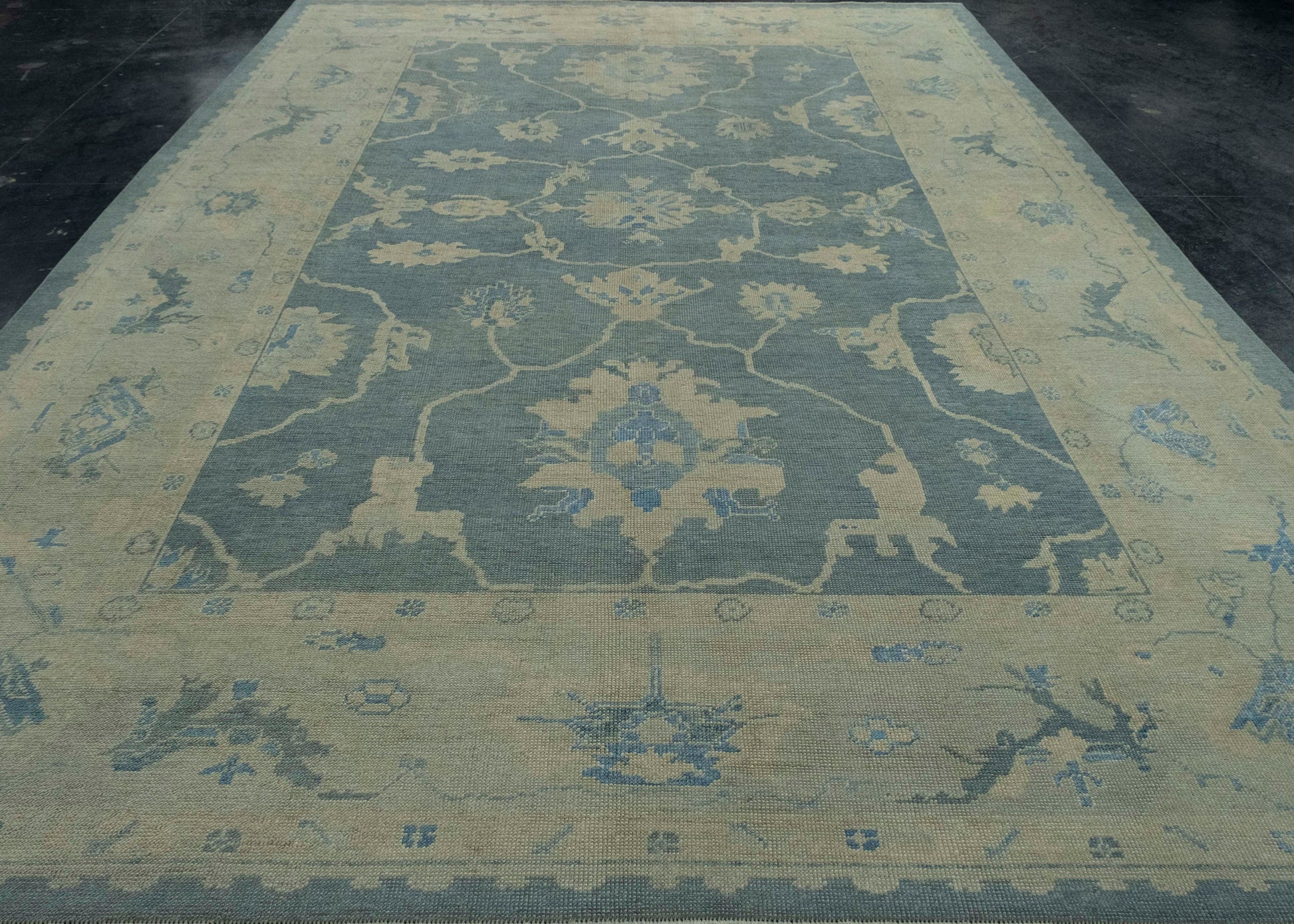 Turkish Oushak Rug 9'10" x 14' #18594