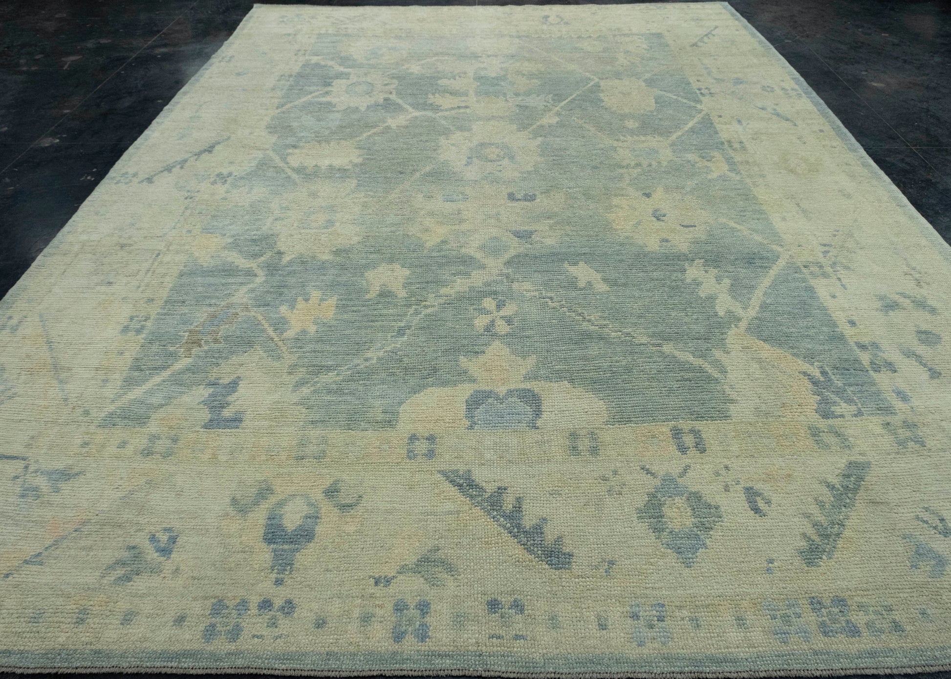 Turkish Oushak Rug 9'10" x 14' #18526