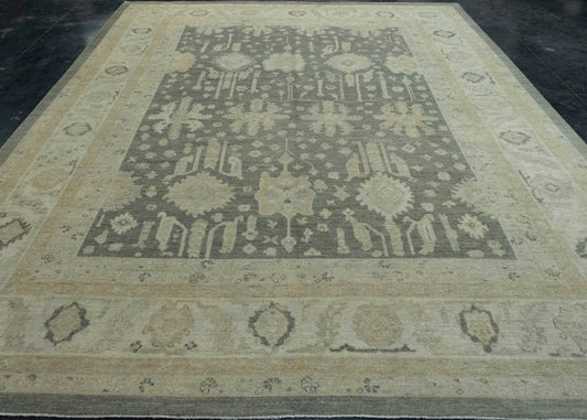 Turkish Oushak Antique Look Rug 9'10" x 12'5" #18640