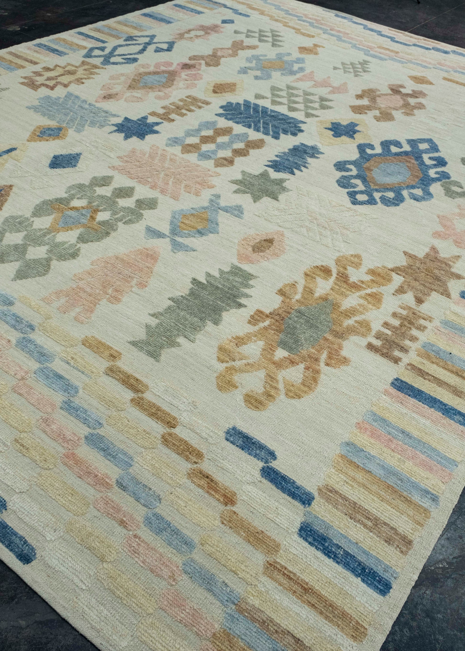 Turkish Kilim Oriental Handmade Flatweave 10'8" x 13'7" #18612