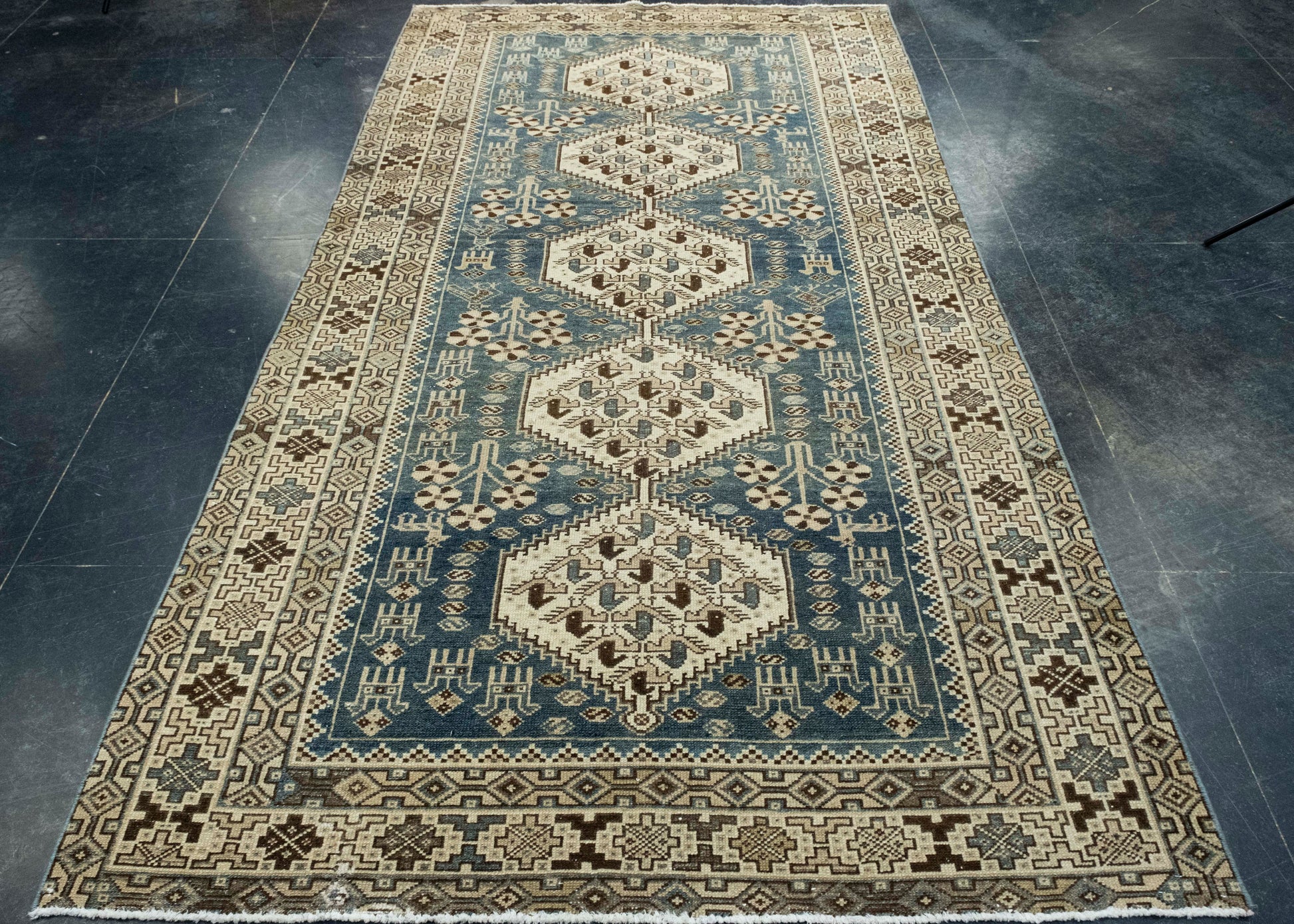 Turkish Vintage Rug 4'9" x 8'11" #17605