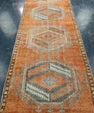 Turkish Vintage Runner Rug 3'5" x 10'6" #17460