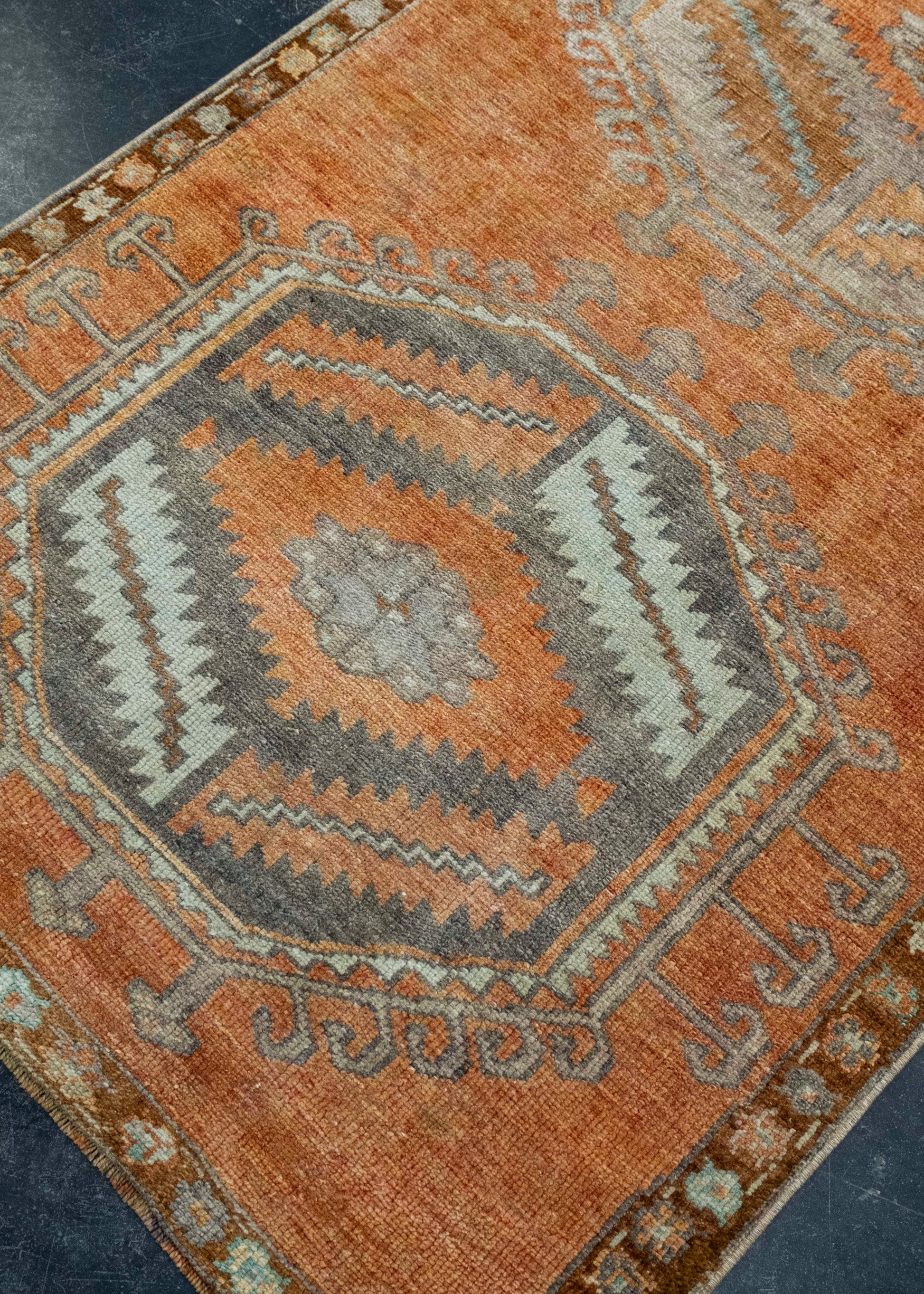 Turkish Vintage Runner Rug 3'5" x 10'6" #17460